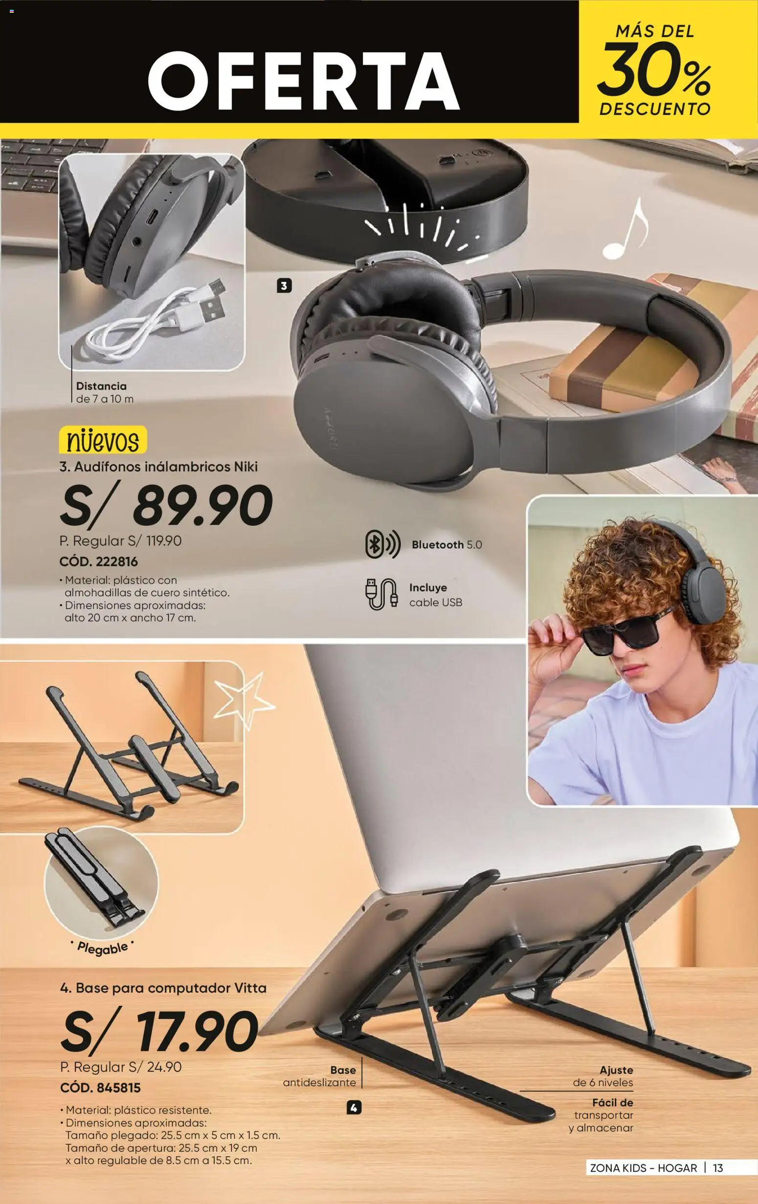 Catálogo Azzorti válido desde 15.12.2025 | Página: 16 | Productos: Audífonos, Cable, USB