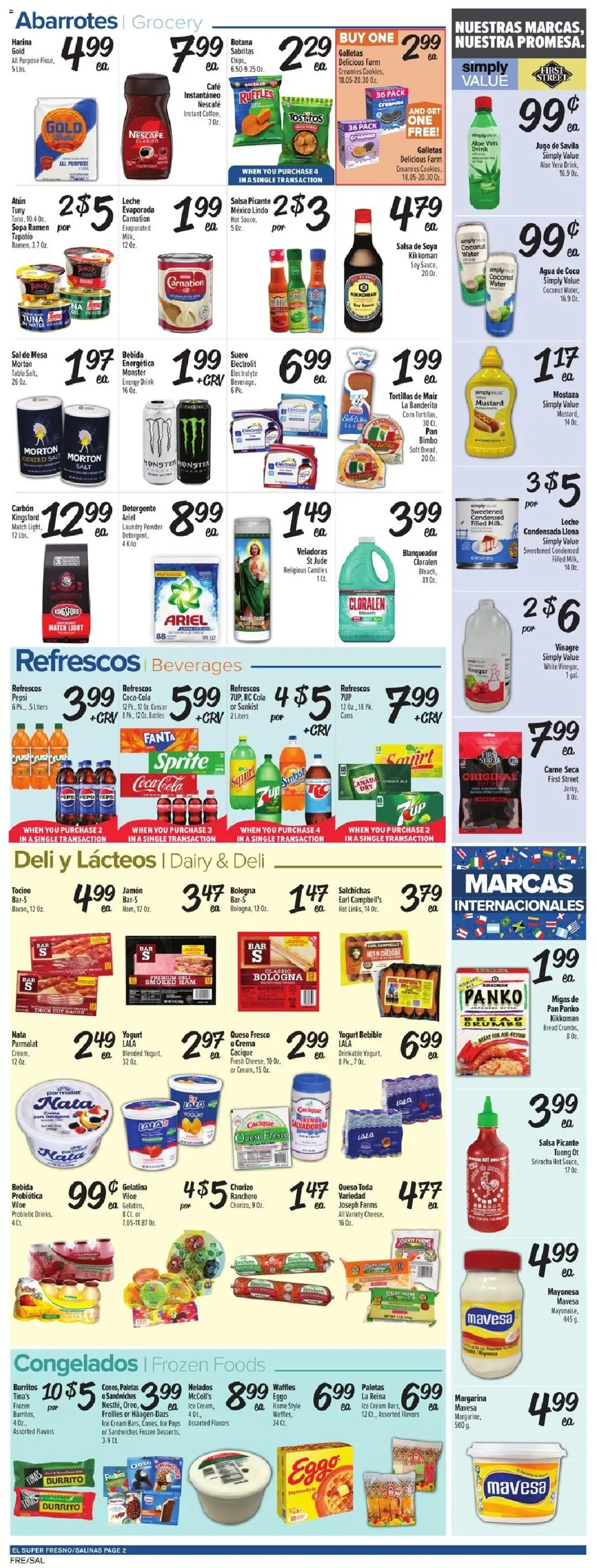 El Super Weekly Ad - valid from 13.08.2025 | Page: 2 | Products: Yogurt, Bread, Ham, Salt
