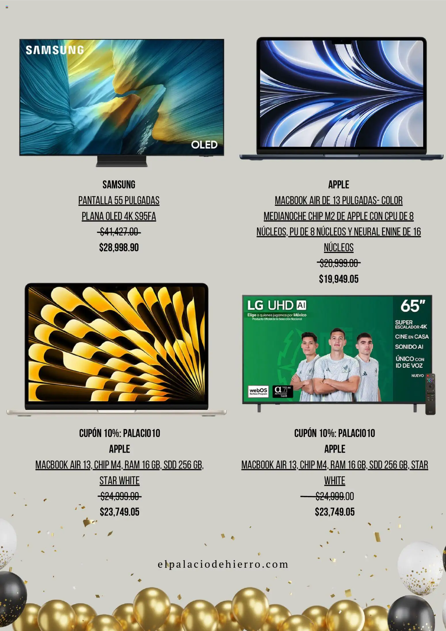 Nuevas ofertas de Palacio De Hierro válidas en toda la República Mexicana desde el 18.11.2025. ¡Encuentra las mejores ofertas en Palacio De Hierro Buen Fin ! | Página: 5