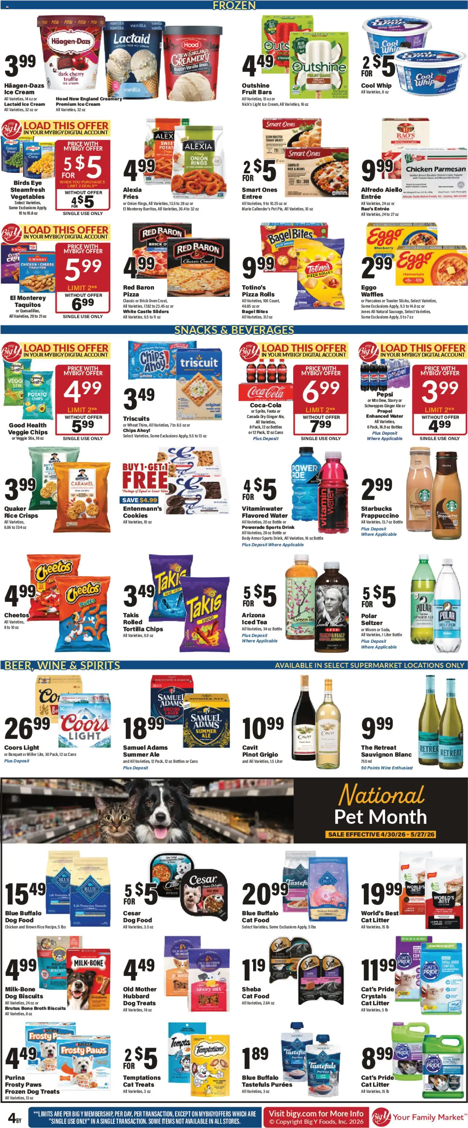 Big Y Weekly Ad - valid from 30.04.2026 | Page: 5 | Products: Ginger, Cat Litter, Rice, 2人掛けソファ