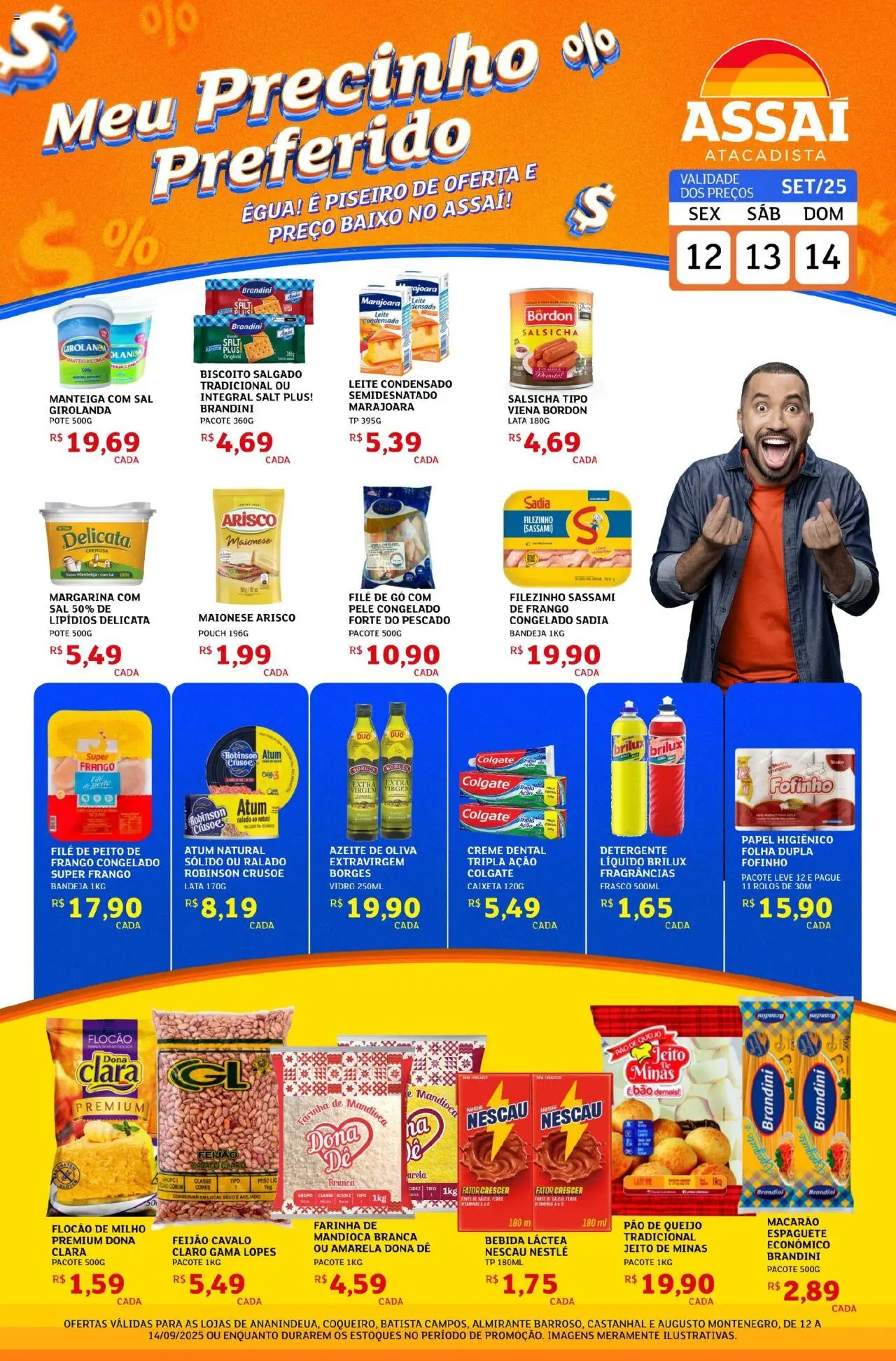 Assaí Atacadista Folheto - válido de 12.09.2025 | Página: 1 | Produtos: Feijão, Baixo, Bandeja, Leite condensado