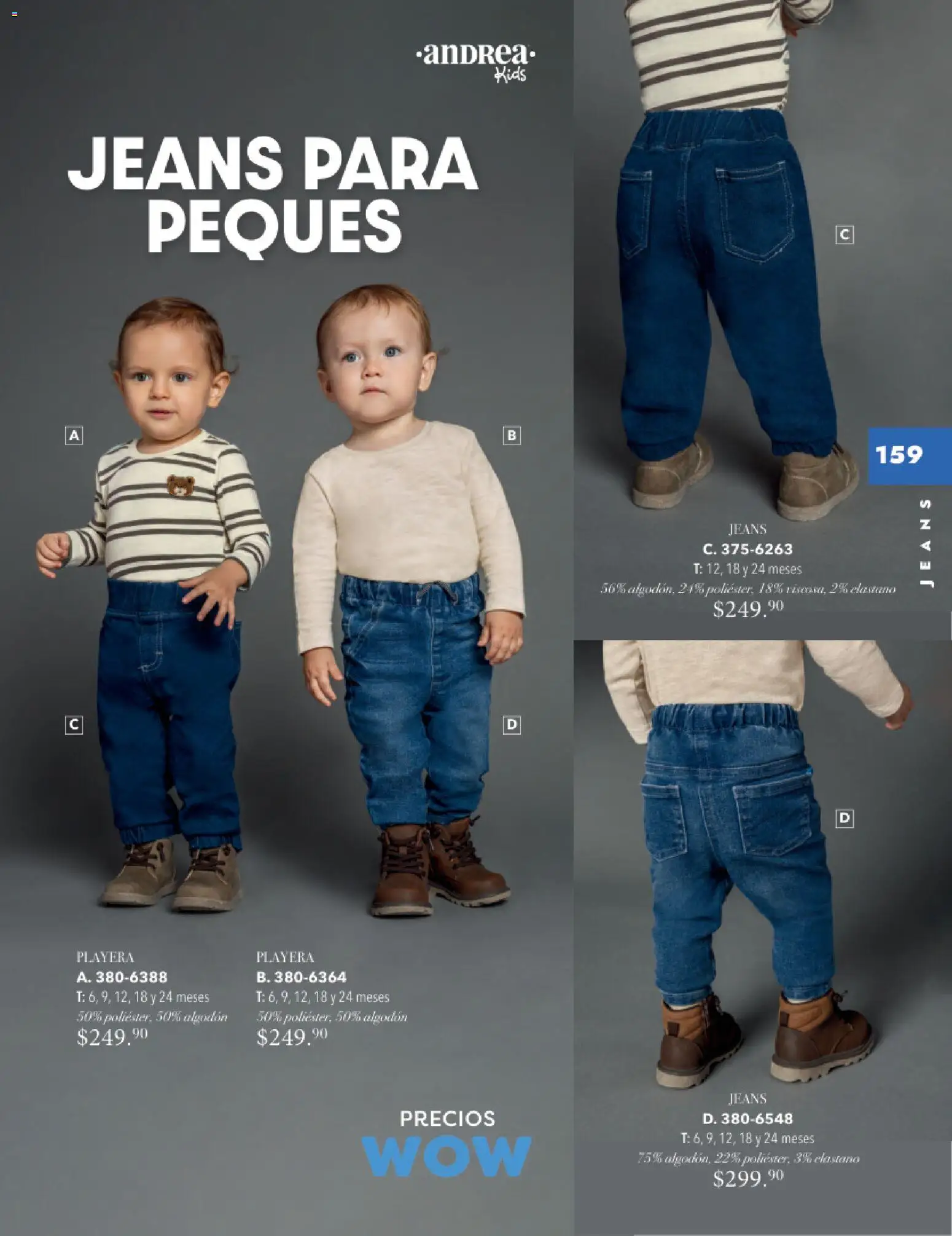 Nuevas ofertas de Andrea válidas en toda la República Mexicana desde el 26.11.2025. ¡Encuentra las mejores ofertas en Andrea catálogo Infantil Kids! | Página: 108 | Productos: Algodón, Playera