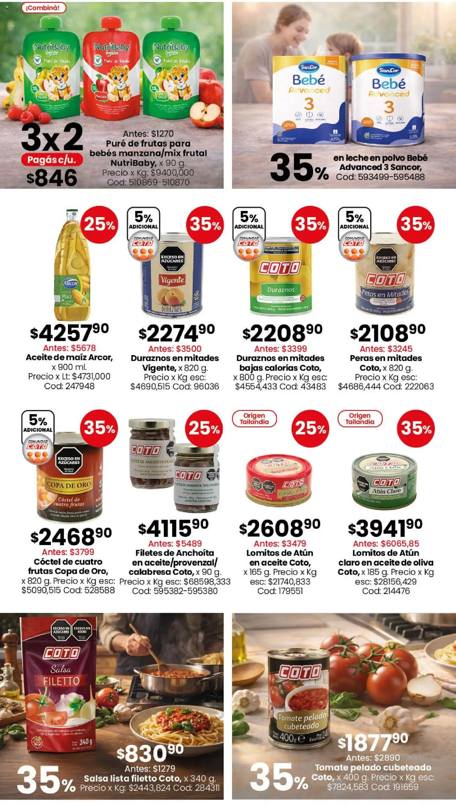 Coto - Ofertas Semanales │ válido desde el 13.04.2026 | Página: 3 | Productos: Leche en polvo, Aceite, Polvo, Oliva
