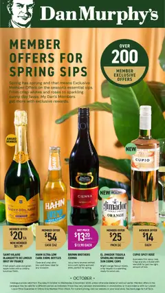 Preview of Dan Murphy's - Member Offers For Spring Sips - valid from 09.10.2025