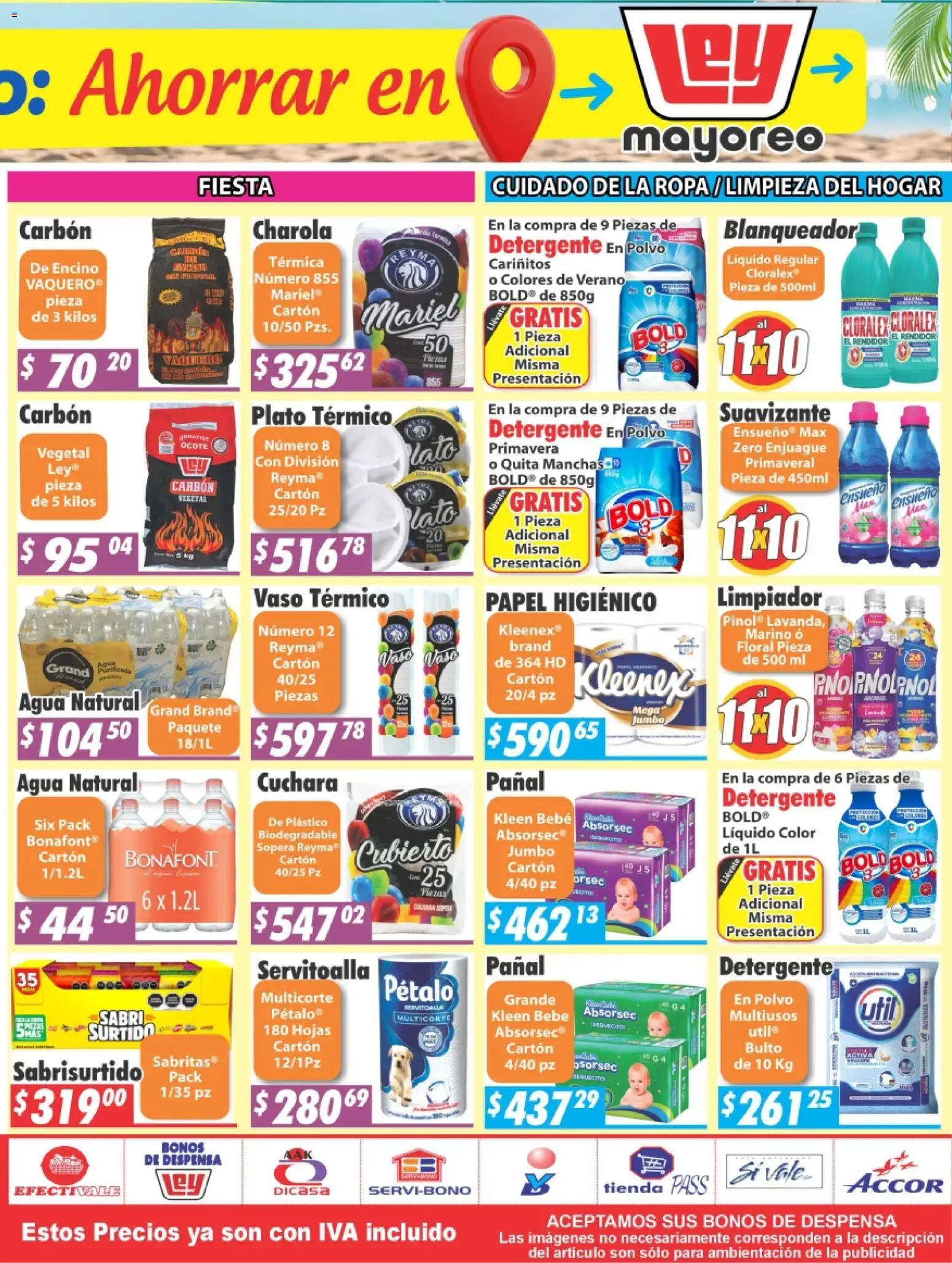 Nuevas ofertas de Casa Ley válidas en toda la República Mexicana desde el 06.04.2026. ¡Encuentra las mejores ofertas en Casa Ley folleto Nogales! | Página: 6 | Productos: Limpiador, Papel higiénico, Cuchara, Polvo