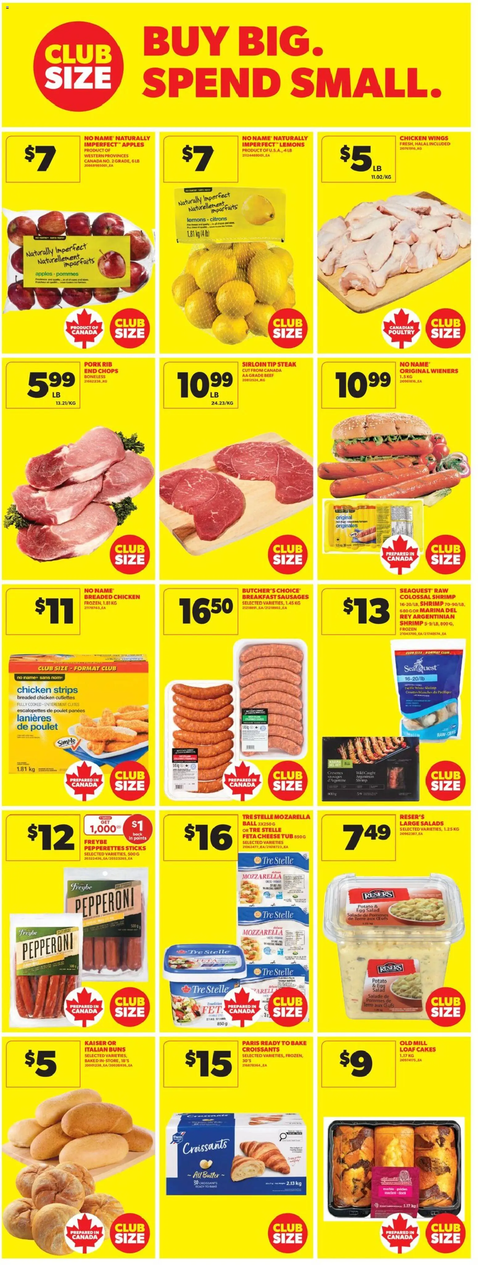 Real Canadian Superstore flyer valid from 09.04.2026 | Page: 18 | Products: Beef, Chicken wings, Chicken, Apples