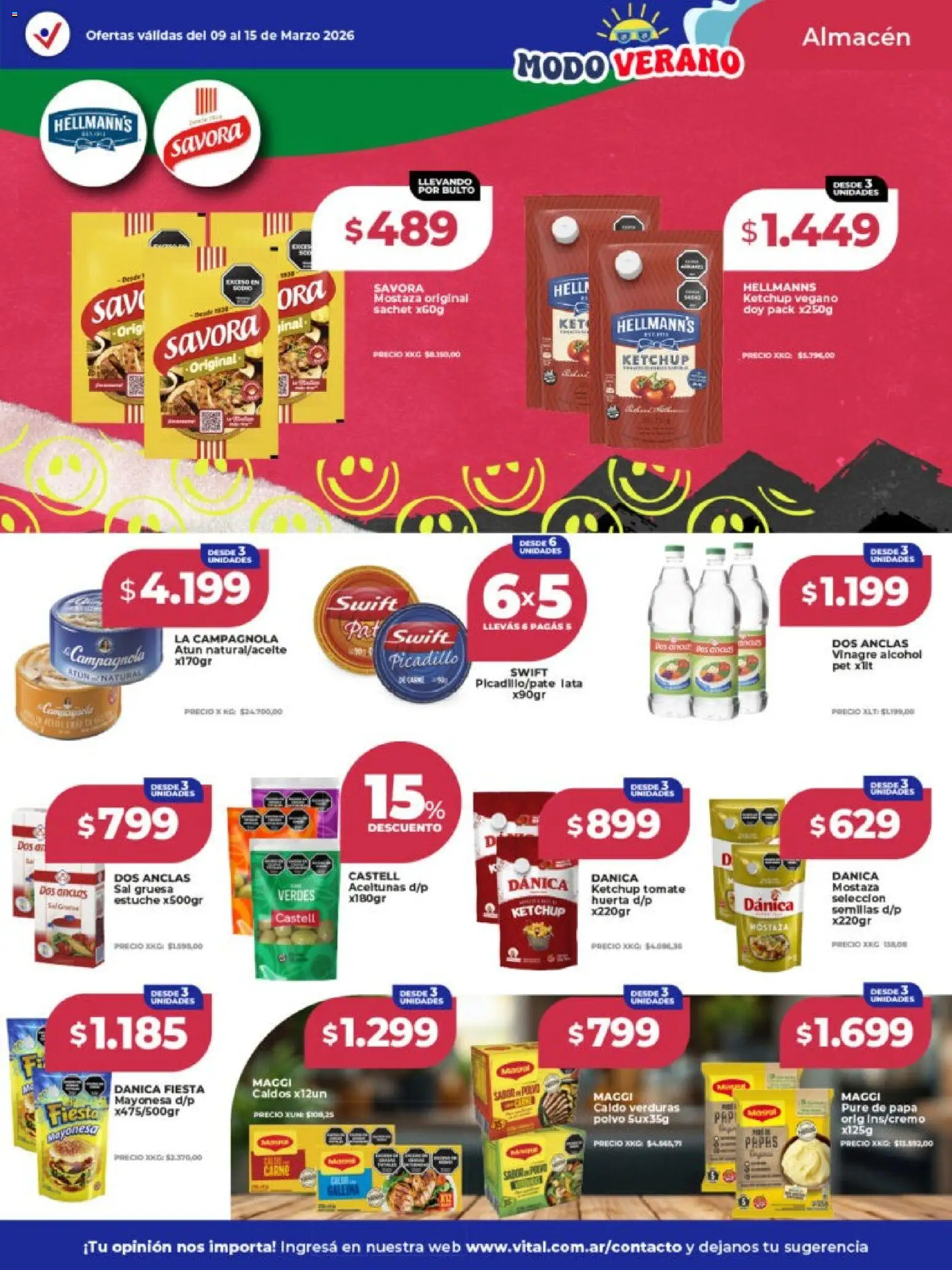 Vital ofertas │ válido desde el 09.03.2026 | Página: 10 | Productos: Papa, Mayonesa, Estuche, Picadillo