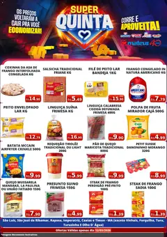 Mateus ofertas Super Quinta - Pré-Visualização do folheto da loja Mateus, válido de 12.03.2026