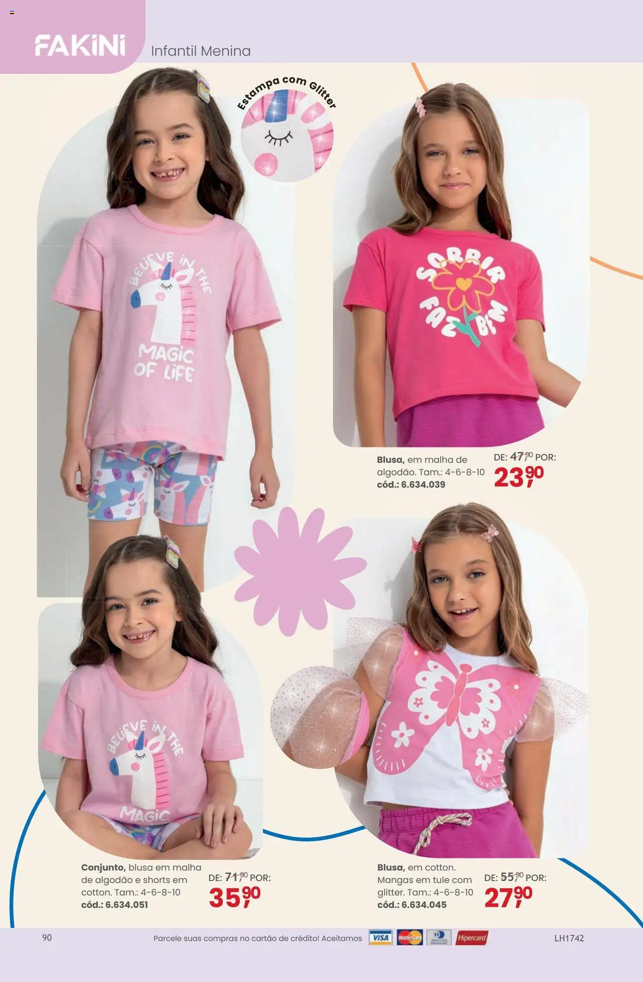 Quatro Estações Folheto - válido de 01.07.2025 | Página: 90 | Produtos: Blusa, Mangas, Algodão