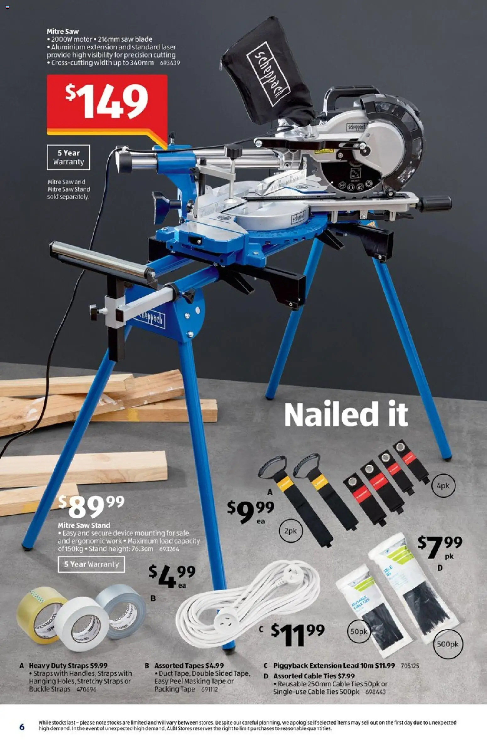 Aldi catalogue - valid from 11.02.2026 | Page: 6 | Products: Ergonomic, Saw, Device, Safe