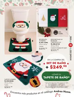 Vista previa de Andrea - Catálogo Invierno, nuevo folleto de la tienda, válido en México a partir del 13.10.2025 | Página: 309 | Productos: Juego, Algodón, Baño, Tapete