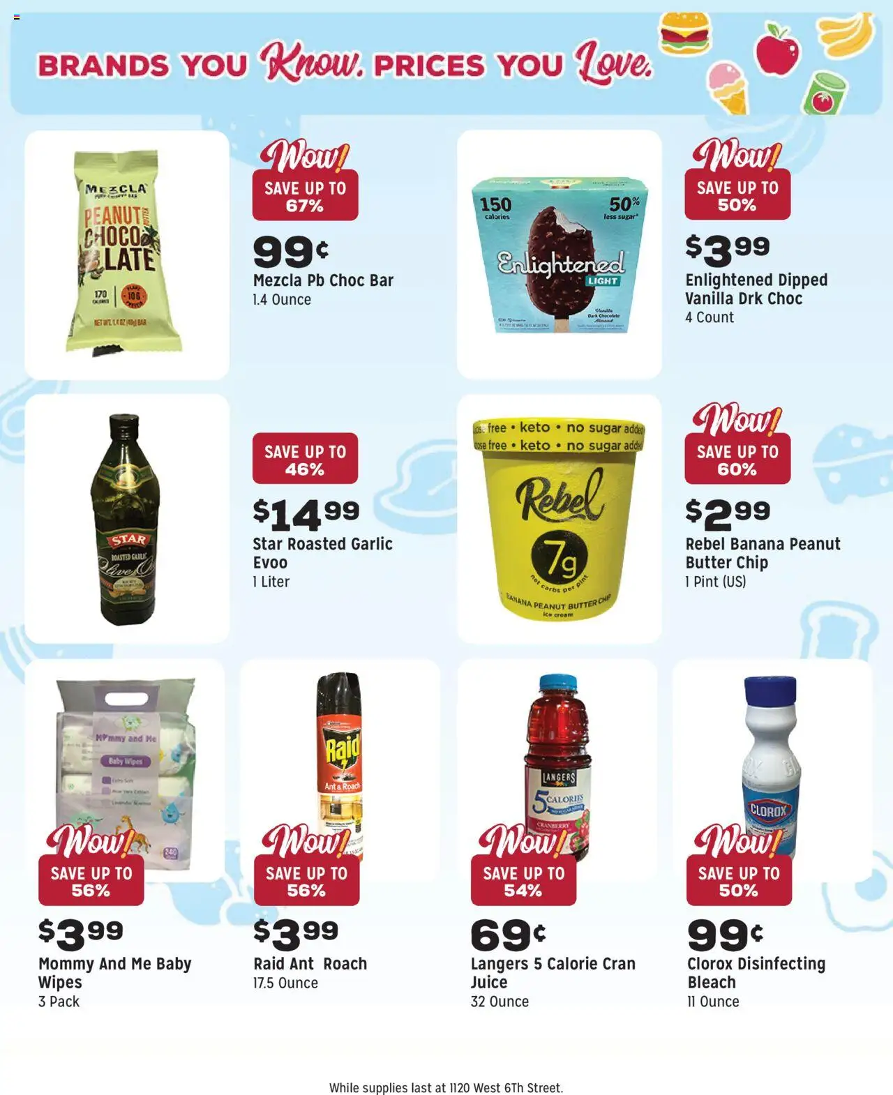 Grocery Outlet Weekly Ad - CA - valid from 17.09.2025 | Page: 4 | Products: Juice, Ice cream, Sugar, Garlic