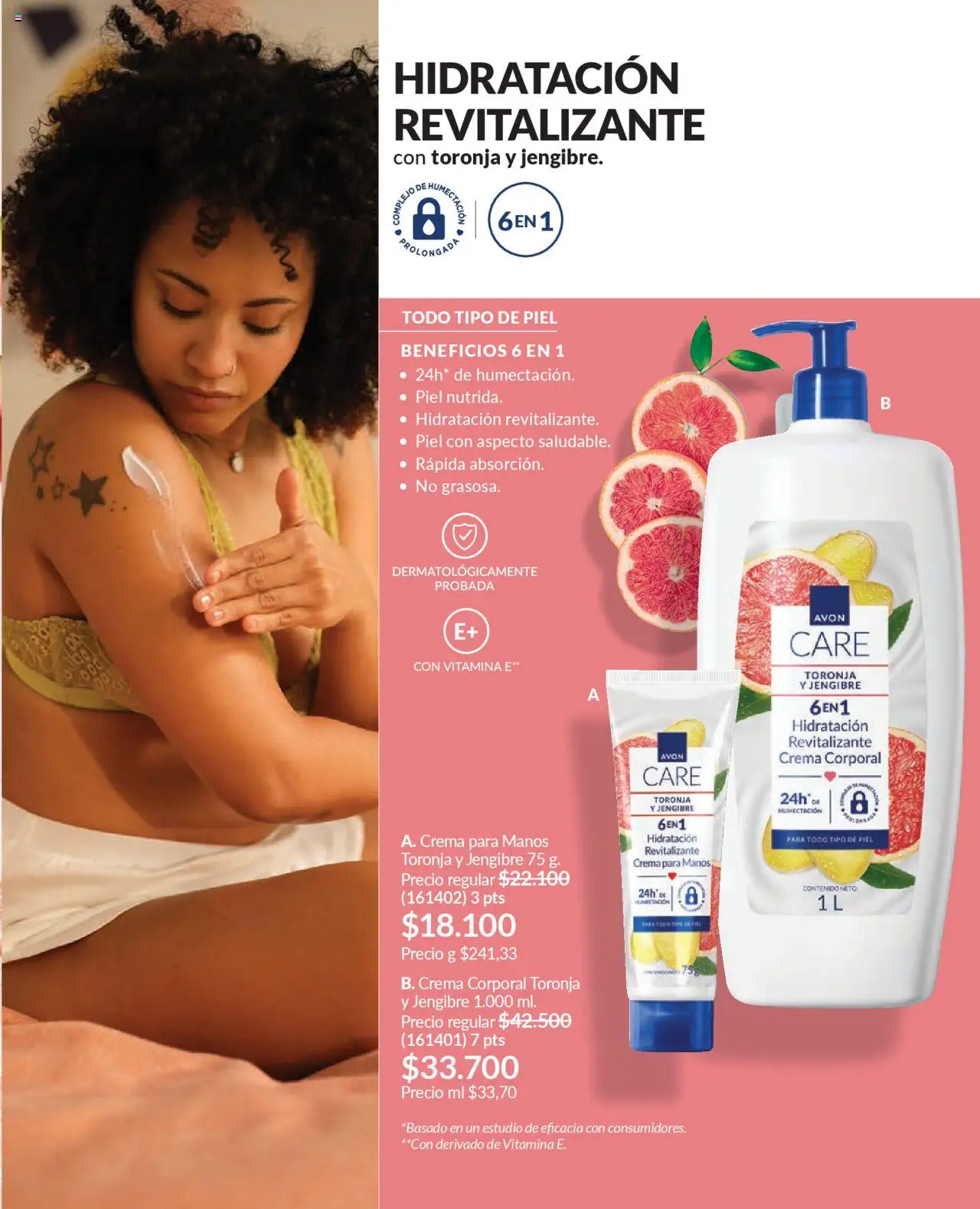 Avon revista - valida desde el 12.09.2025 | Página: 129 | Productos: Crema, Toronja