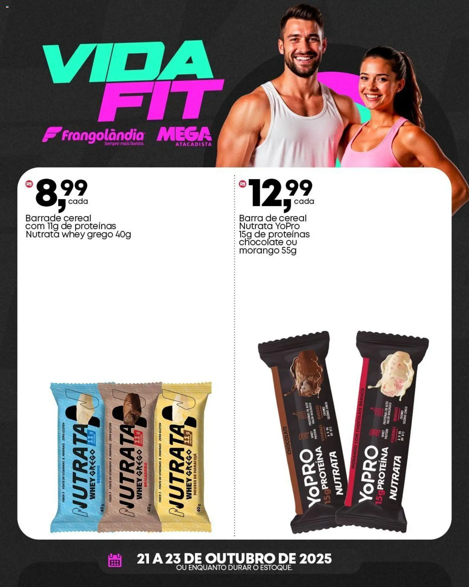 Frangolândia Folheto - válido de 21.10.2025 | Página: 3 | Produtos: Mousse, Maracujá, Chocolate, Whey protein