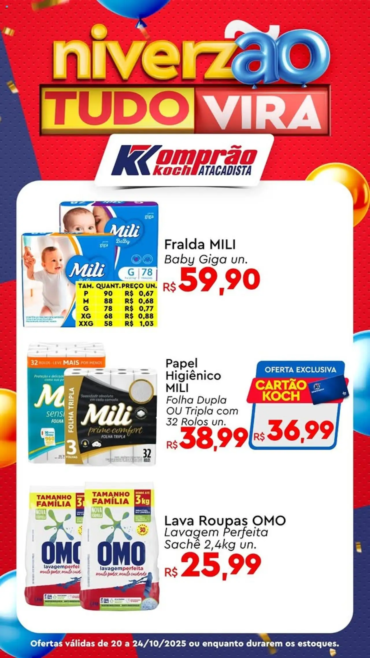 Komprao Atacadista Folheto - válido de 20.10.2025 | Página: 2 | Produtos: Roupas, Fraldas, Papel higiênico