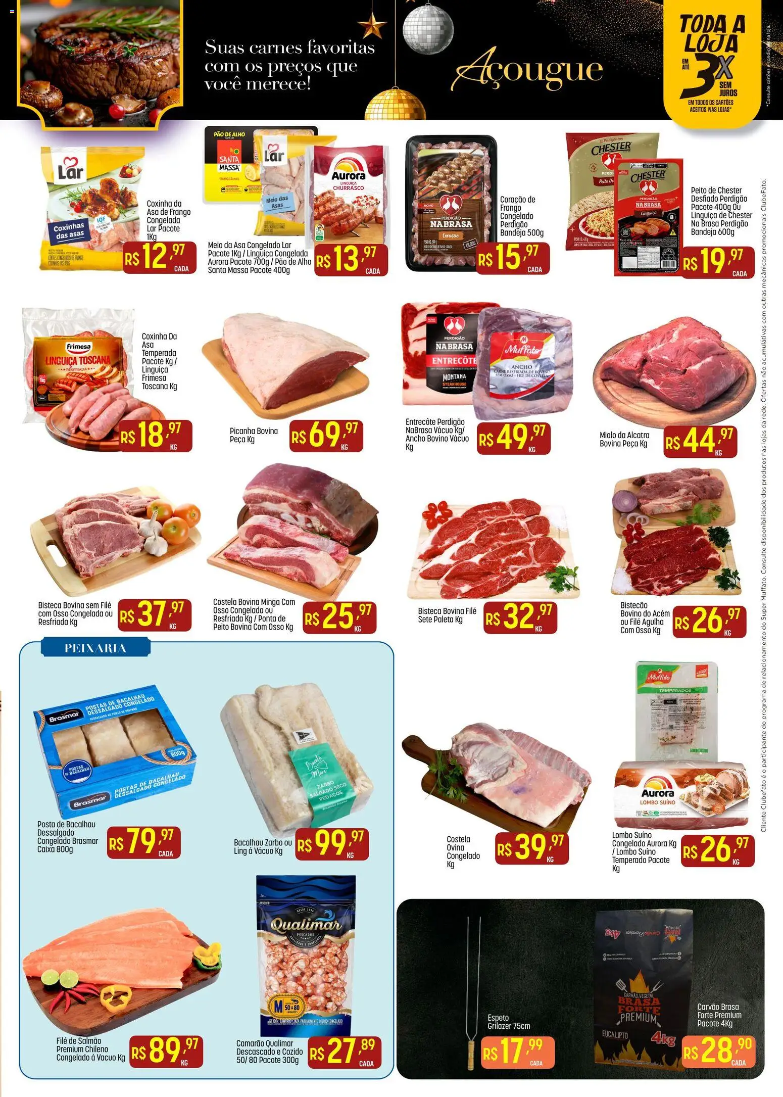 Super Muffato Folheto - válido de 26.12.2025 | Página: 7 | Produtos: Picanha, Carne, Massa, Bandeja