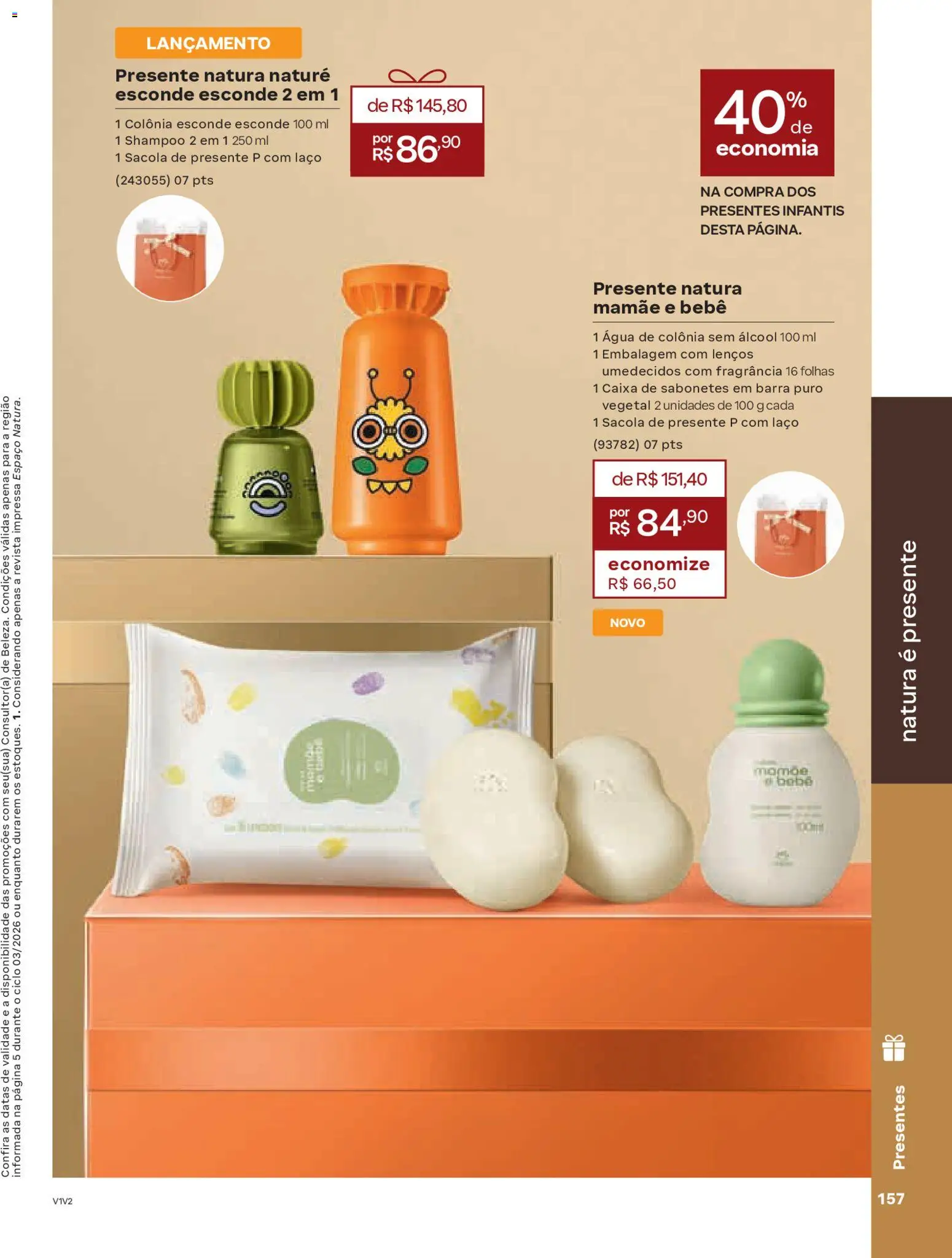 Natura Folheto - válido de 04.02.2026 | Página: 157 | Produtos: Shampoo, Fragrância, Revista, Caixa