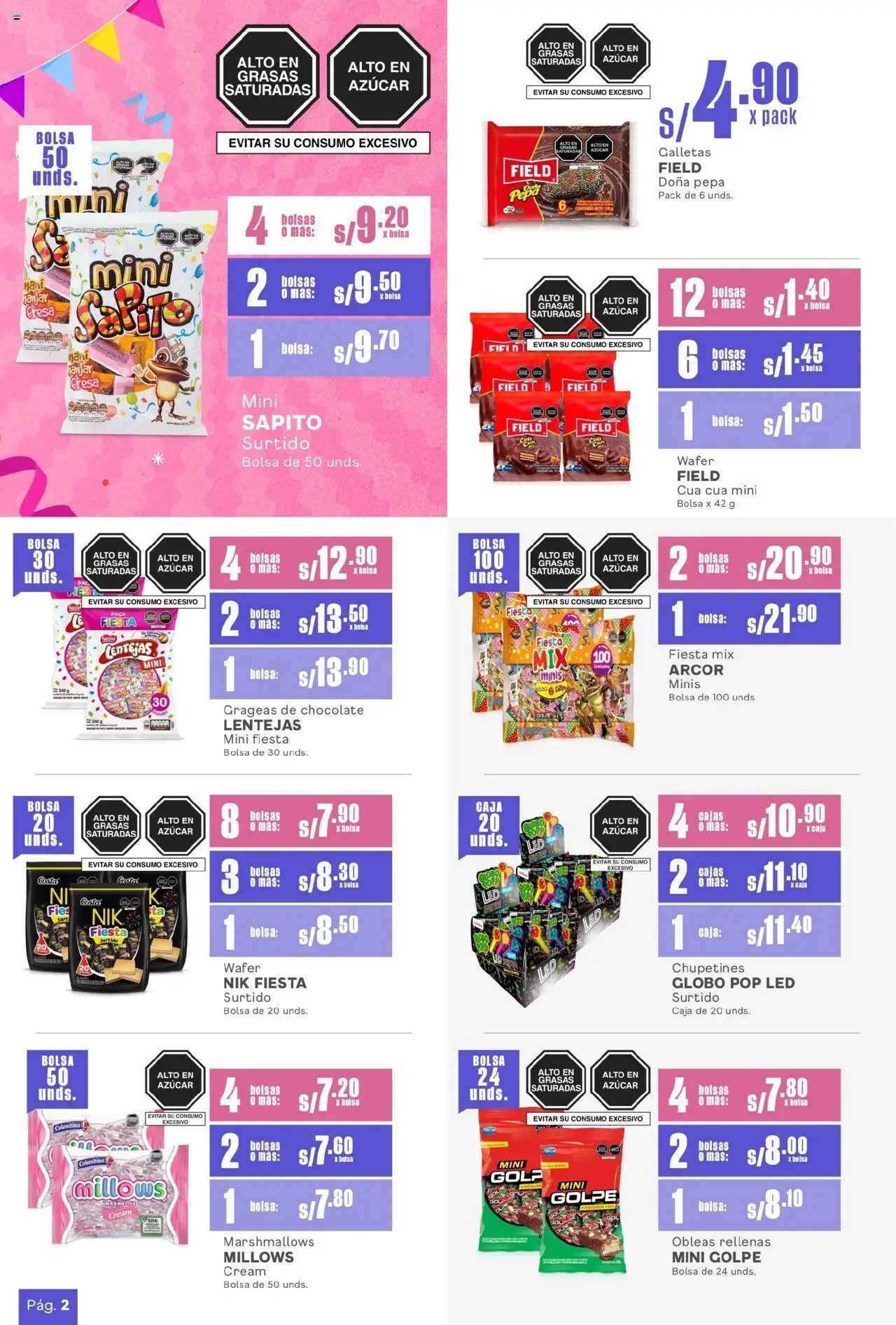 Catálogo Makro válido desde 31.07.2025 | Página: 2 | Productos: Caja, Chocolate, Galletas, Bolsa