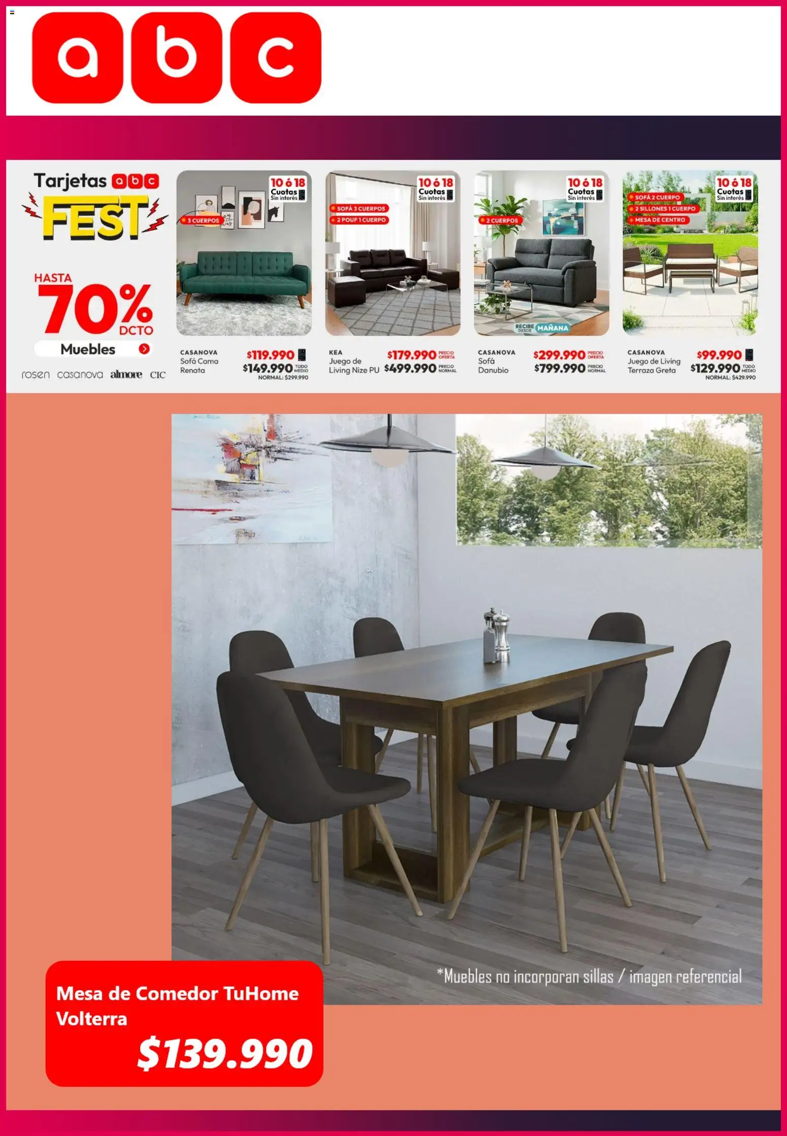 Ofertas Abc │ válido desde el 13.11.2025 | Página: 2 | Productos: Cama, Sofá, Mesa de centro, Mesa