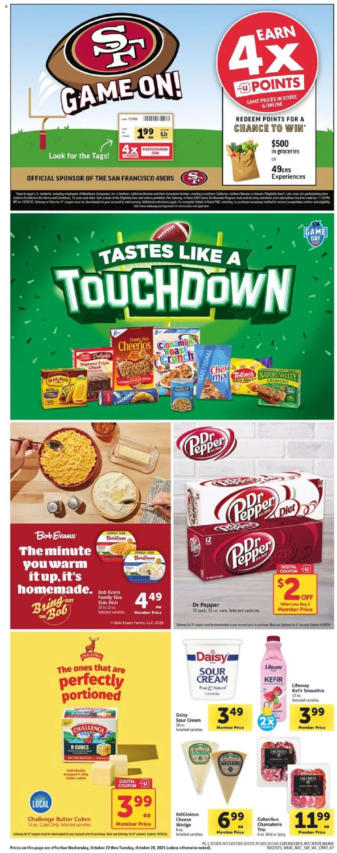 Safeway Weekly Ad - valid from 22.10.2025 | Page: 7 | Products: Wc, Cheese, Sour cream, Pepper