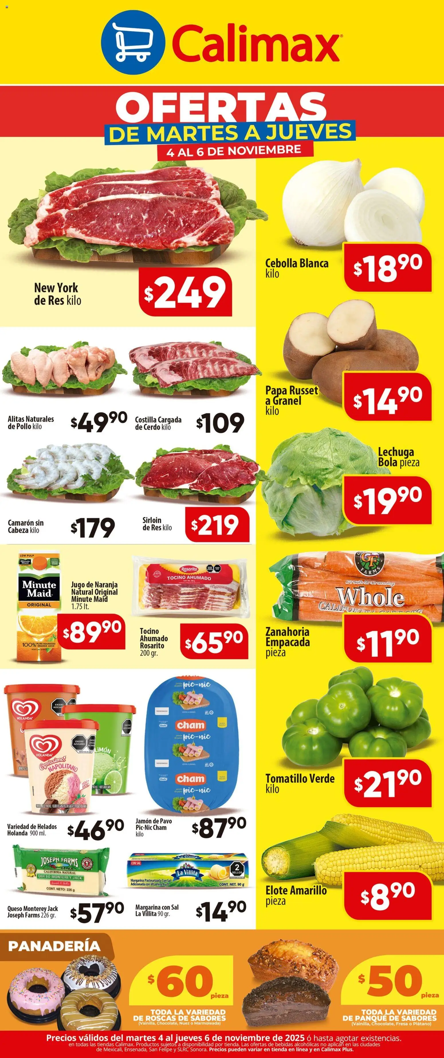Nuevas ofertas de Calimax válidas en toda la República Mexicana desde el 04.11.2025. ¡Encuentra las mejores ofertas en Calimax folleto! | Página: 2 | Productos: Pollo, Fresa, Lechuga, Jugo