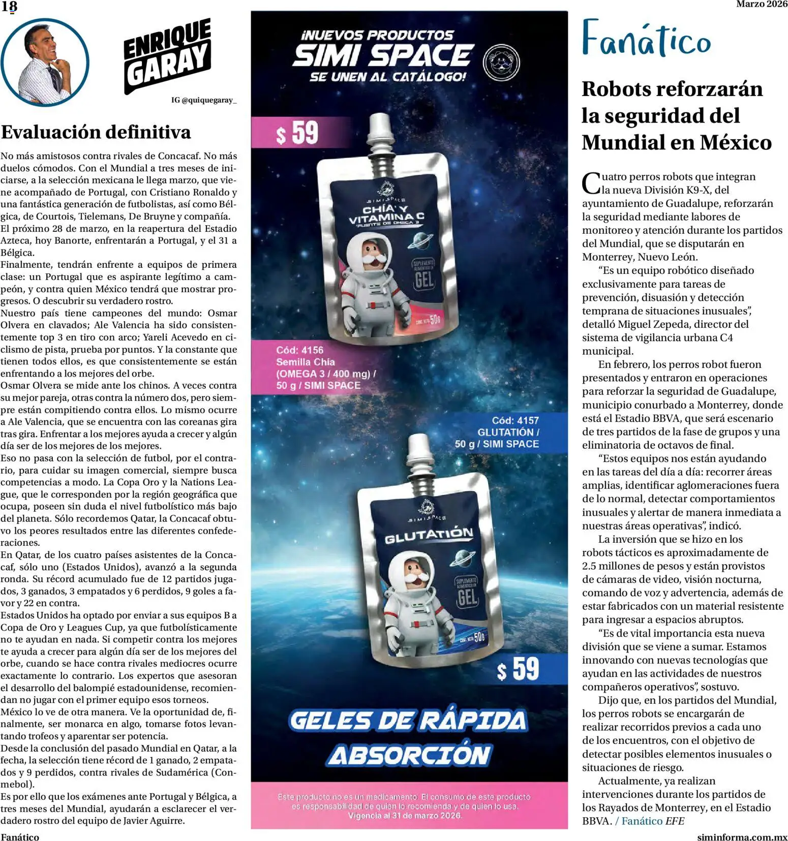 Nuevas ofertas de Farmacias Similares válidas en toda la República Mexicana desde el 01.03.2026. ¡Encuentra las mejores ofertas en Farmacias Similares catálogo! | Página: 18 | Productos: Robot, Top, Té