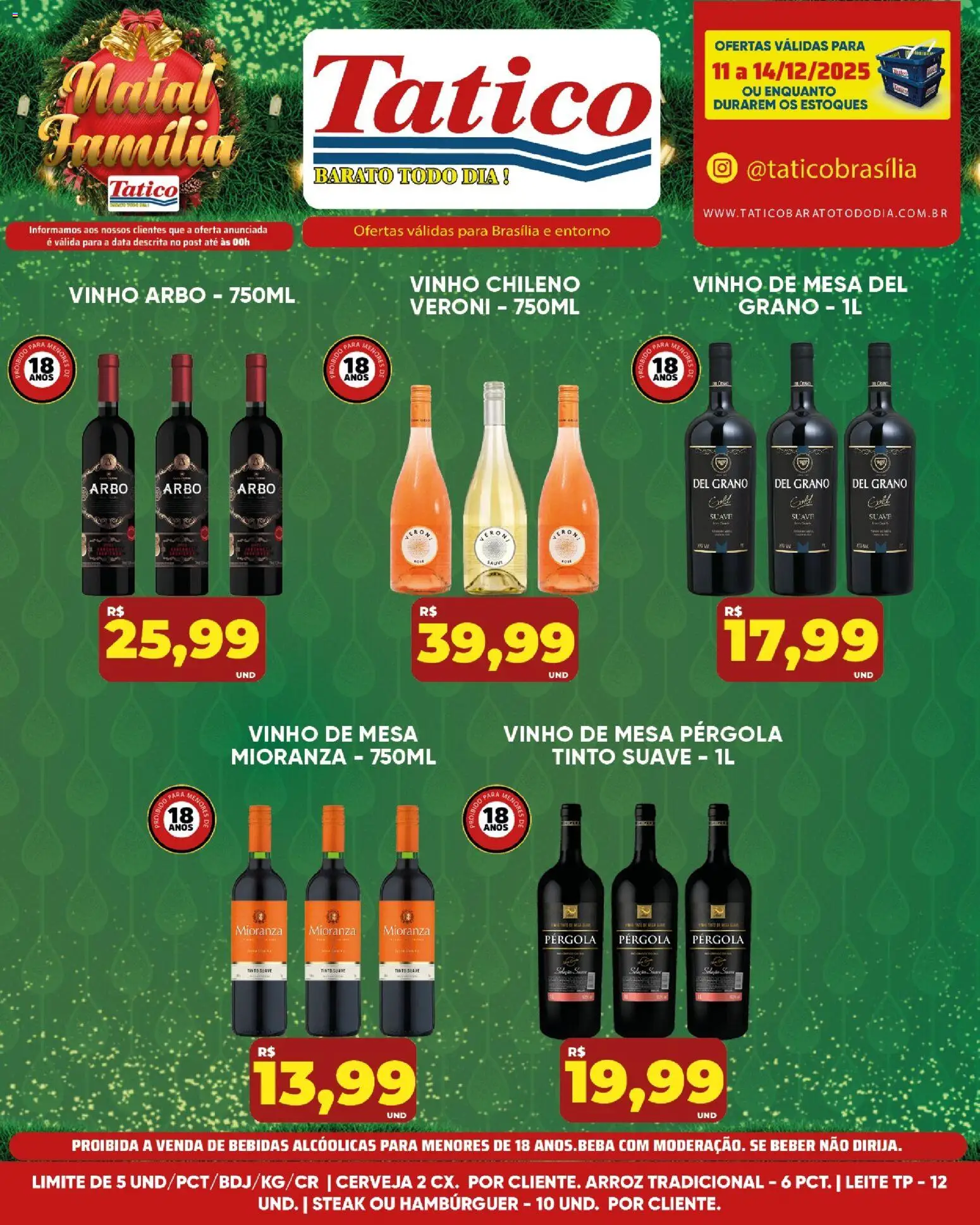 Tatico Folheto - válido de 15.12.2025 | Página: 36 | Produtos: Mesa, Leite, Vinho, Cerveja