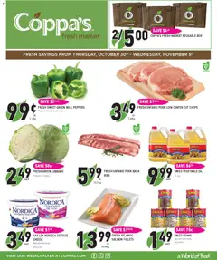 Preview of Coppas Fresh Market weekly flyer / circulaire from shop Coppas Fresh Market valid from 30.10.2025