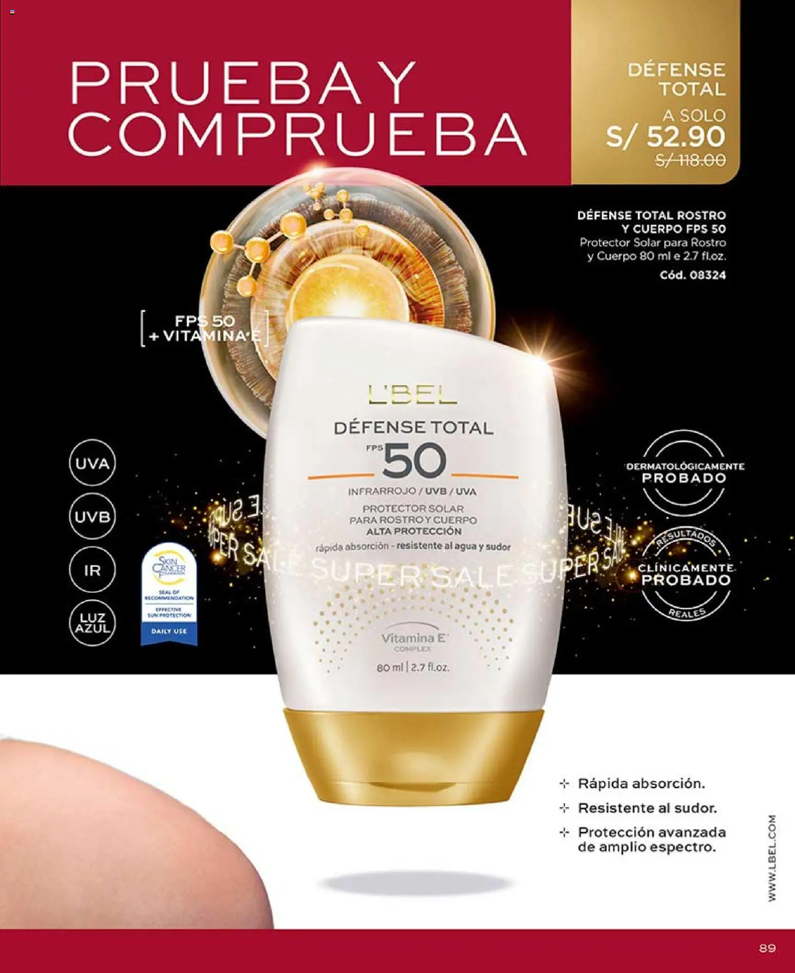 Catálogo L'Bel válido desde 25.04.2026 | Página: 91 | Productos: Protector solar