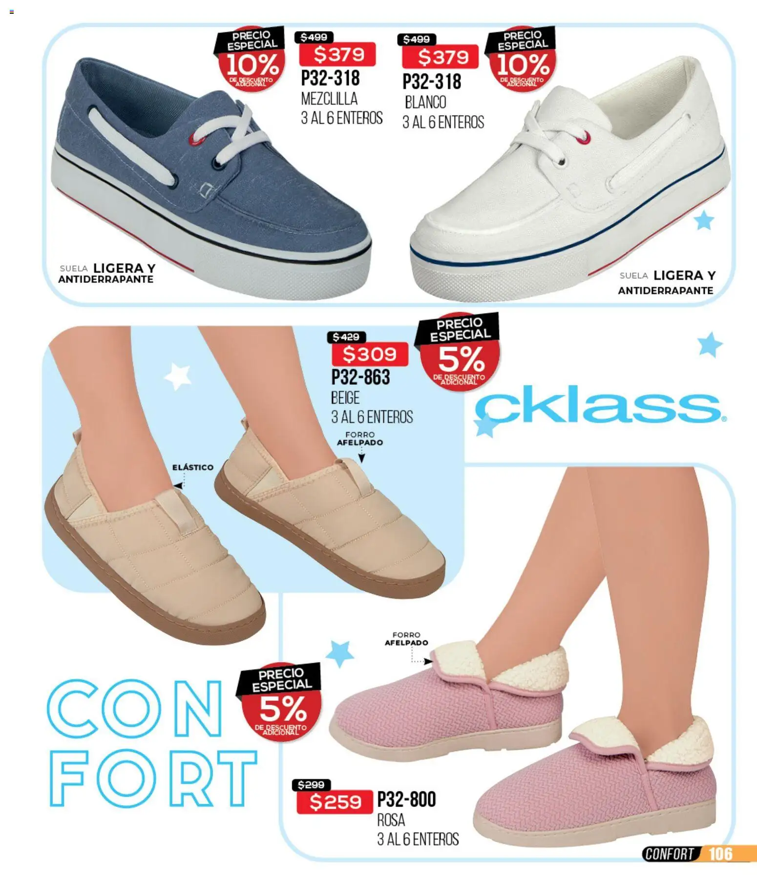 Nuevas ofertas de Cklass válidas en toda la República Mexicana desde el 15.12.2025. ¡Encuentra las mejores ofertas en Cklass catálogo Rebajas fin de año calzado! | Página: 107