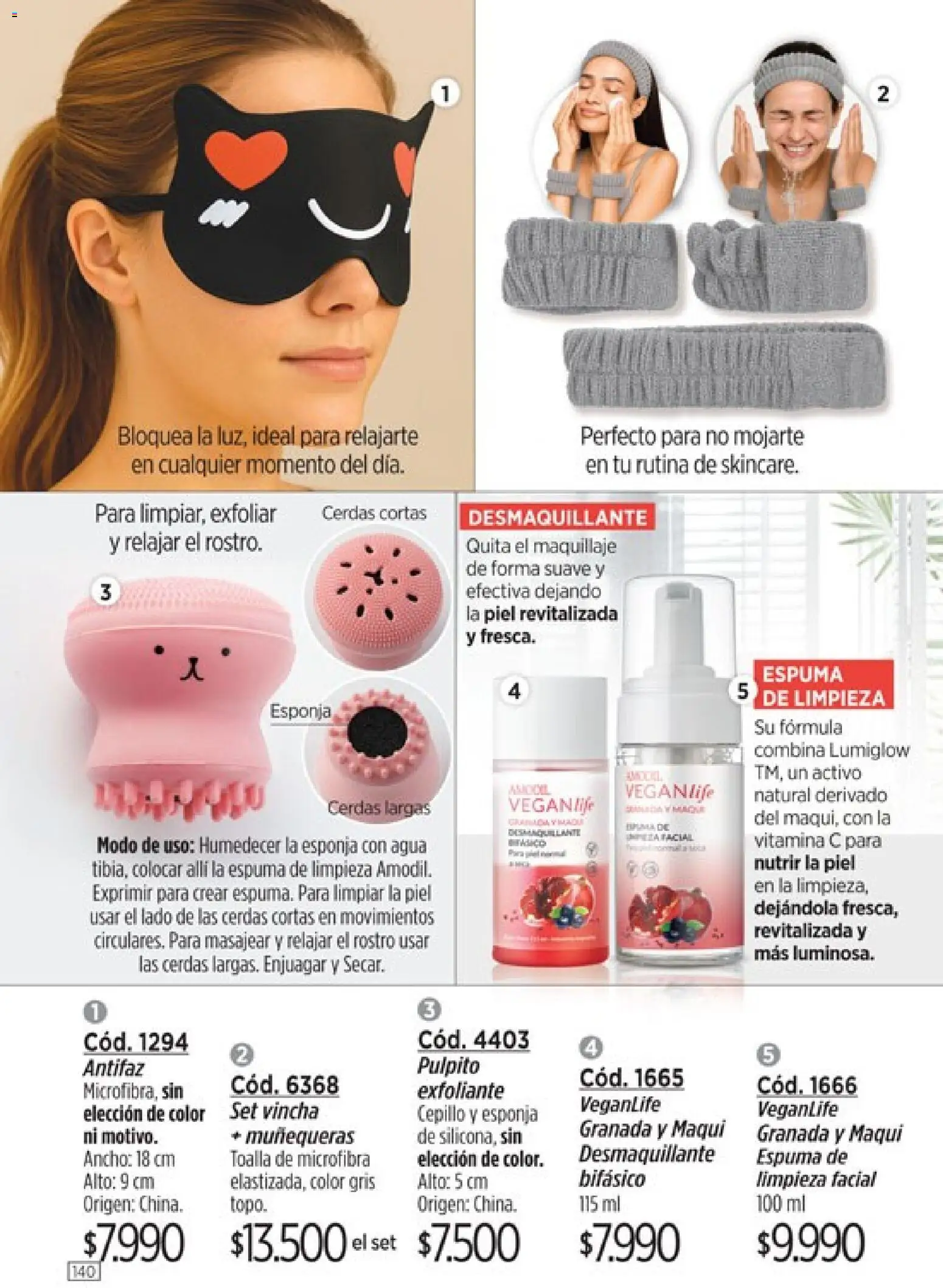 Catálogo Amodil Campaña 3 │ válido desde el 01.03.2026 | Página: 140 | Productos: Toalla, Antifaz, Cepillo, Espuma