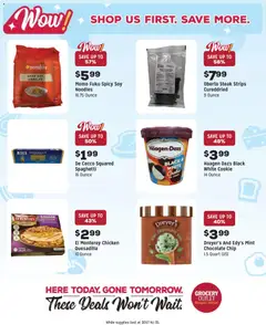 Preview of Grocery Outlet weekly ads valid from 07.01.2026 | Page: 8 | Products: Noodles, Beef, Cream, Chocolate Chip