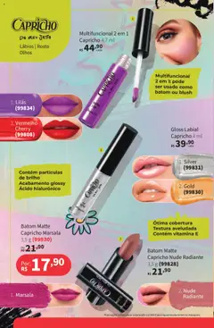 Jequiti Folheto - válido de 22.08.2025 | Página: 64 | Produtos: Blush, Batom, Gloss labial, Multifuncional