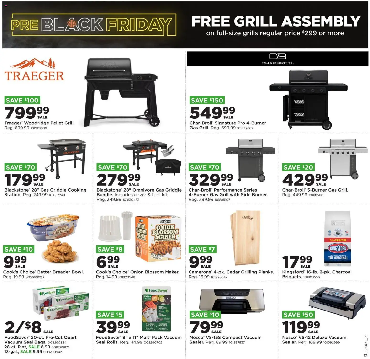 Mills Fleet Farm Black Friday - valid from 20.11.2025 | Page: 16 | Products: Vacuum, Griddle, Onion, Grill