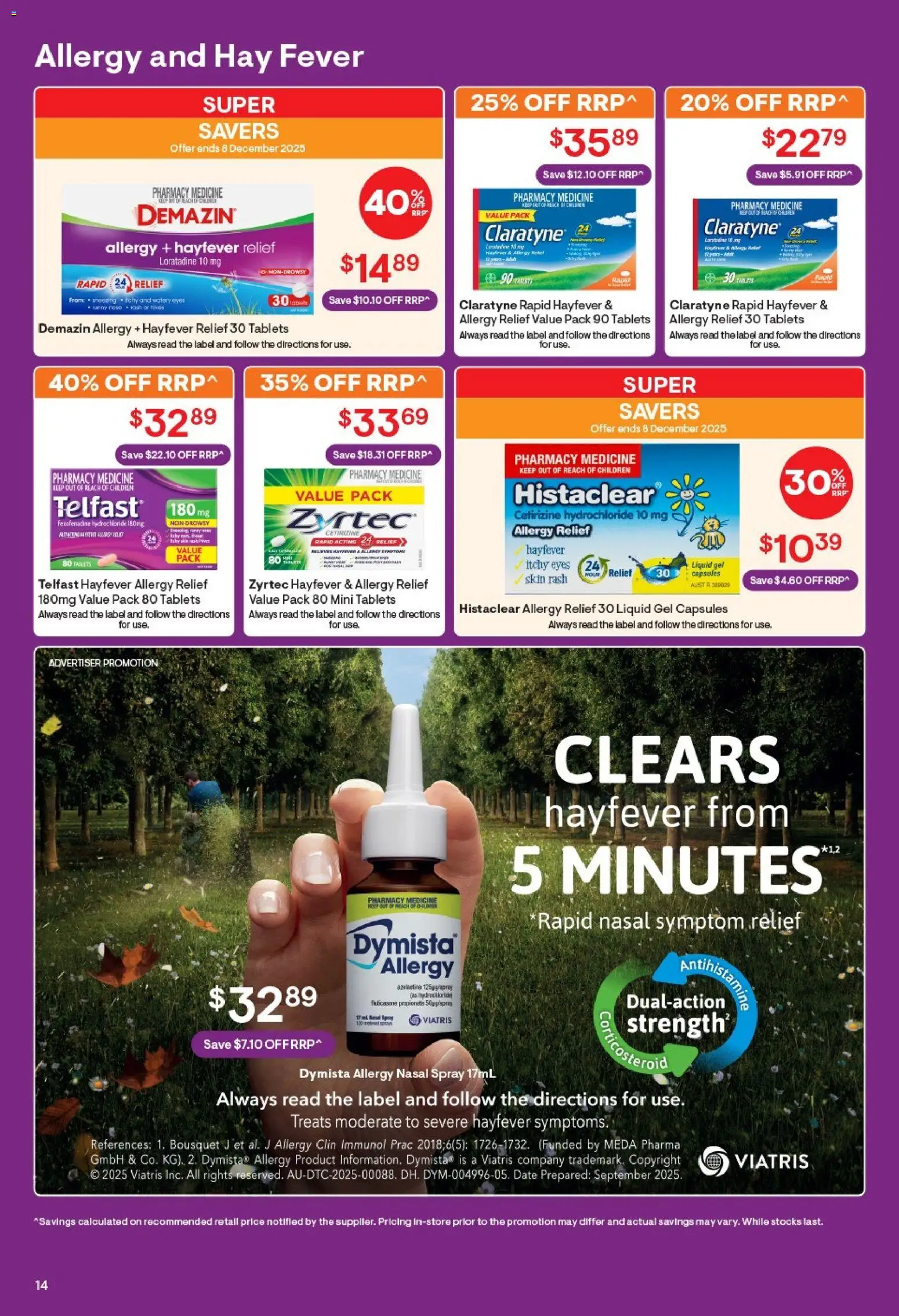 Discount Drug Stores catalogue - valid from 12.11.2025 | Page: 14 | Products: Date, Nasal spray, Tablets, Allergy