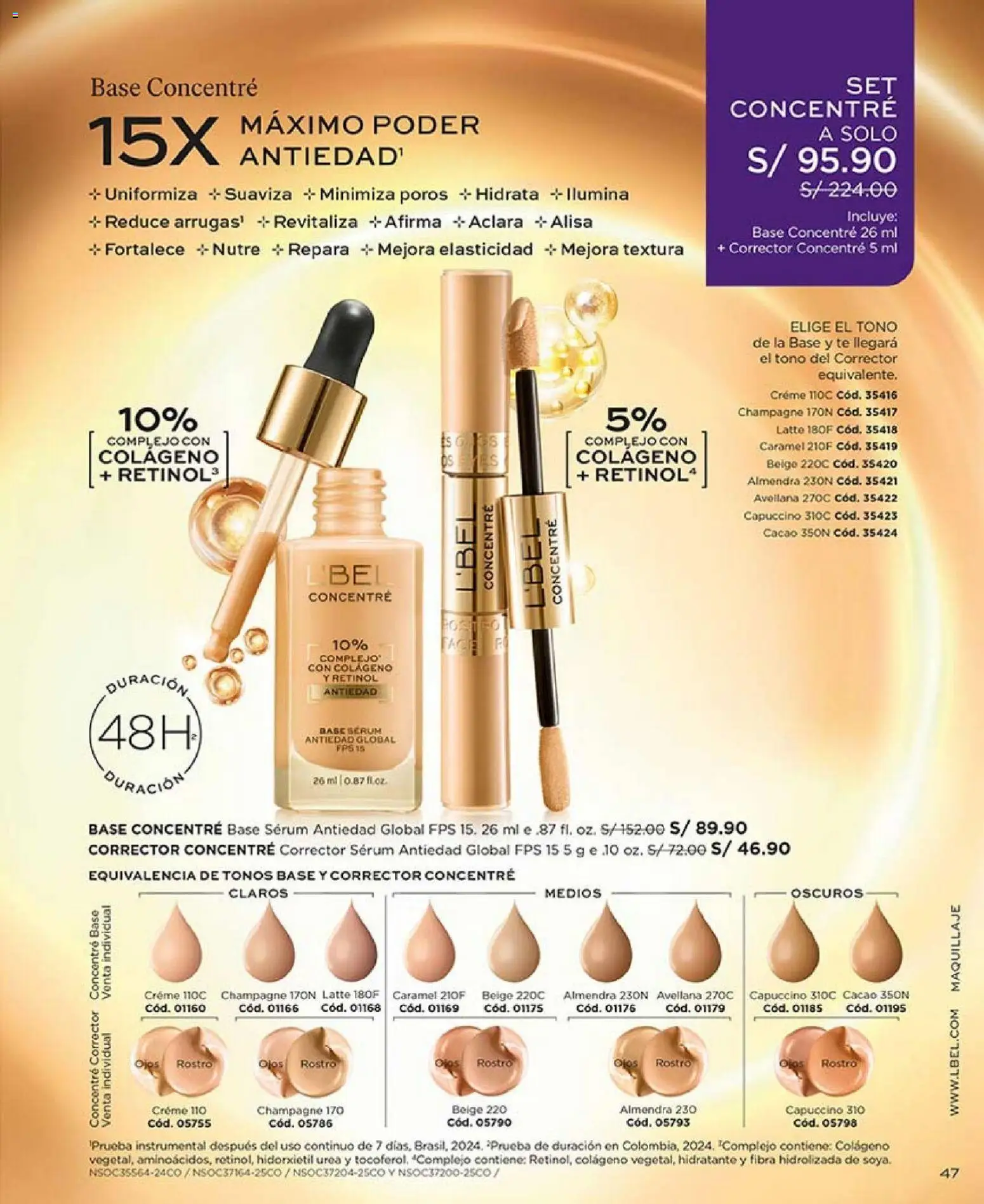 Catálogo L'Bel válido desde 31.01.2026 | Página: 51 | Productos: Té, Maquillaje, Corrector