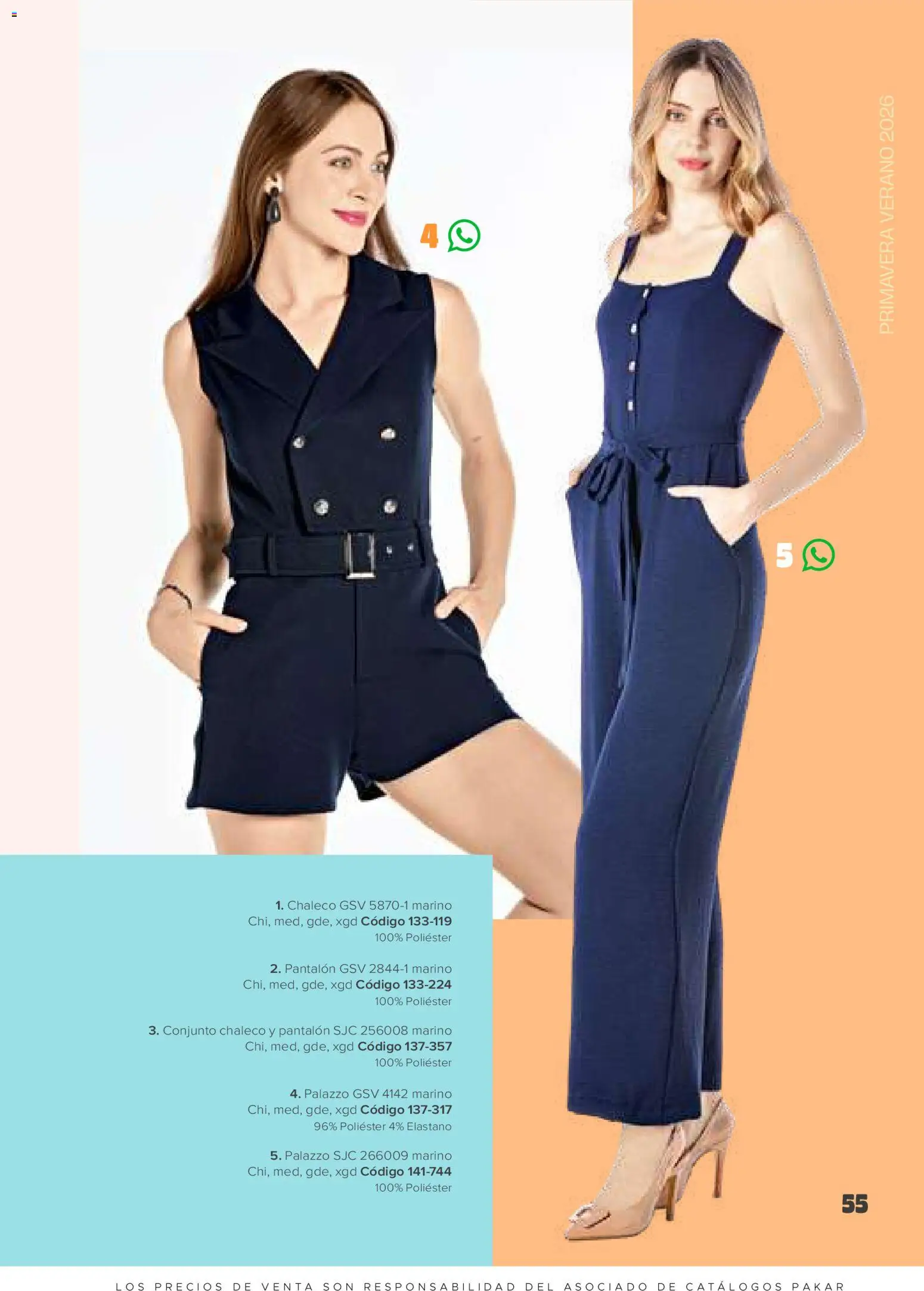 Nuevas ofertas de SC Pakar válidas en toda la República Mexicana desde el 30.01.2026. ¡Encuentra las mejores ofertas en SC Pakar catálogo Ropa! | Página: 55 | Productos: Chaleco, Conjunto, Palazzo