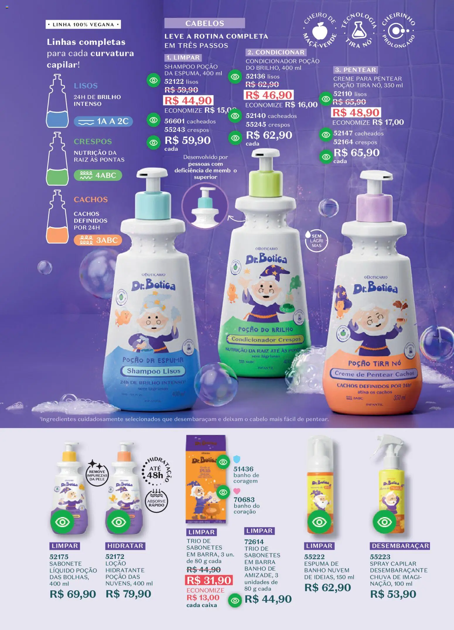 O Boticário Folheto - válido de 19.01.2026 | Página: 179 | Produtos: Shampoo, Condicionador, Sabonete, Creme para pentear