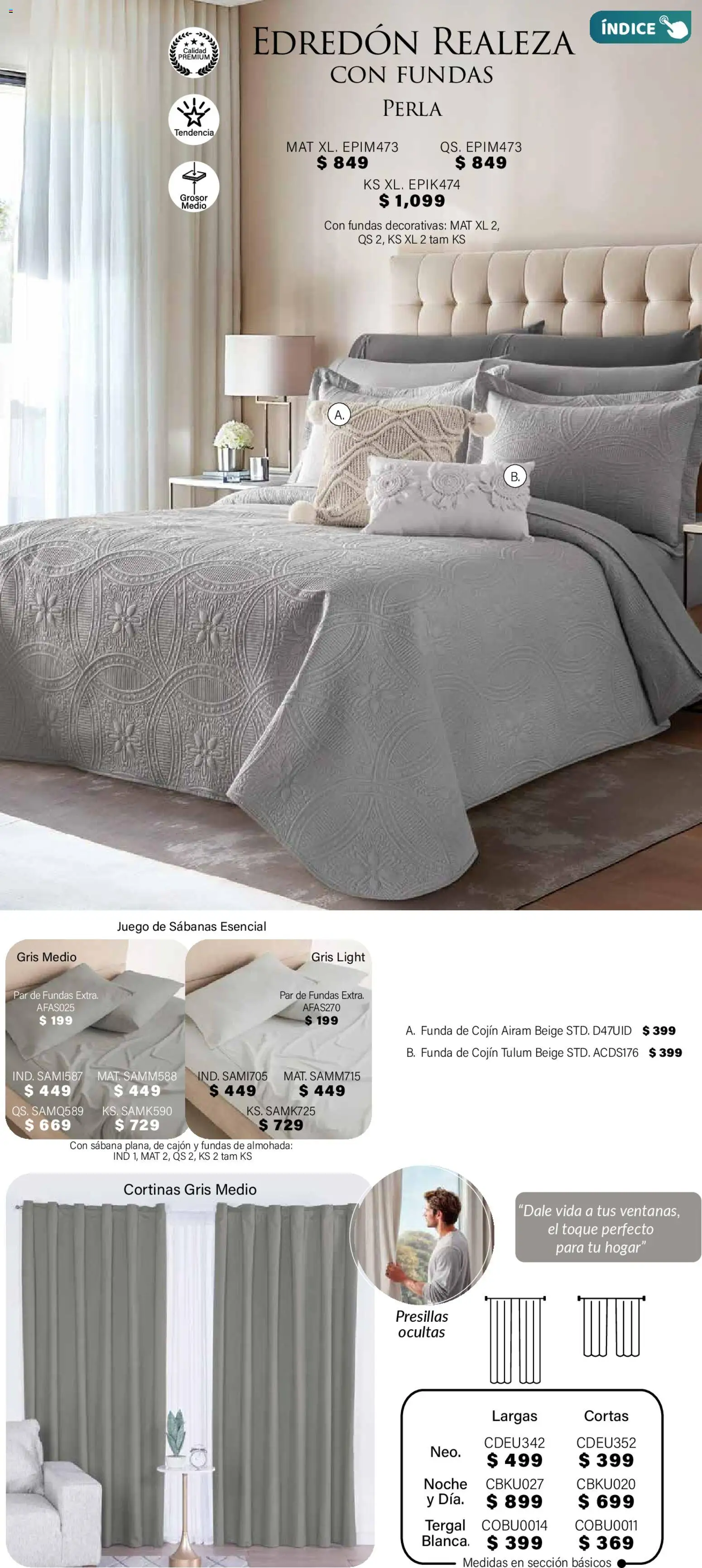 Nuevas ofertas de Colchas Concord válidas en toda la República Mexicana desde el 01.11.2025. ¡Encuentra las mejores ofertas en Colchas Concord Buen Fin! | Página: 53 | Productos: Juego, Almohada, Sabanas, Cortinas