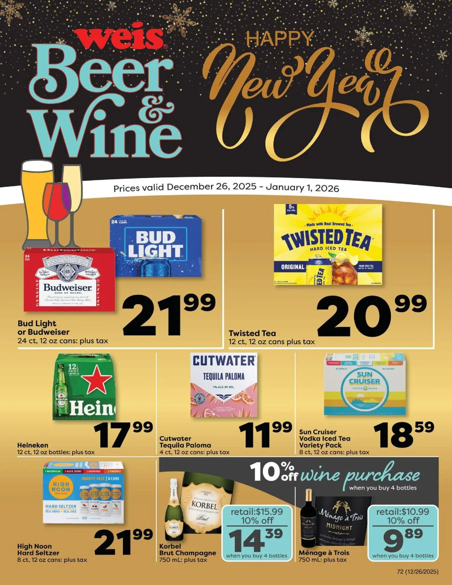 Weis Weekly Circular - WV - valid from 26.12.2025 | Page: 6 | Products: Juice, Wine, Tea, Vodka