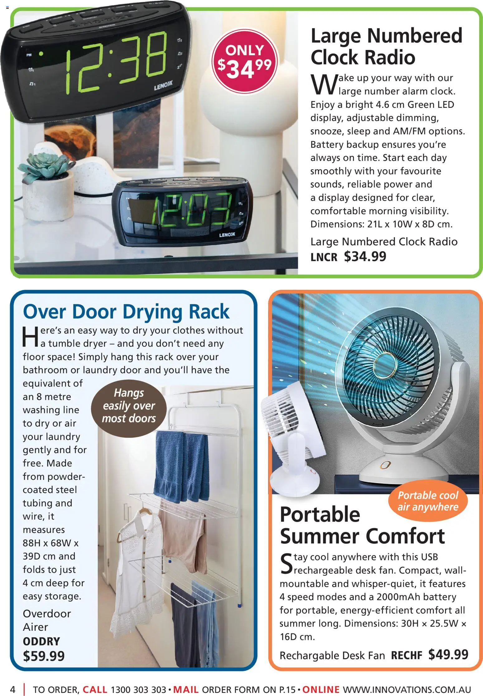 Innovations catalogue - valid from 25.02.2026 | Page: 4 | Products: Desk, Battery, Powder, Clock