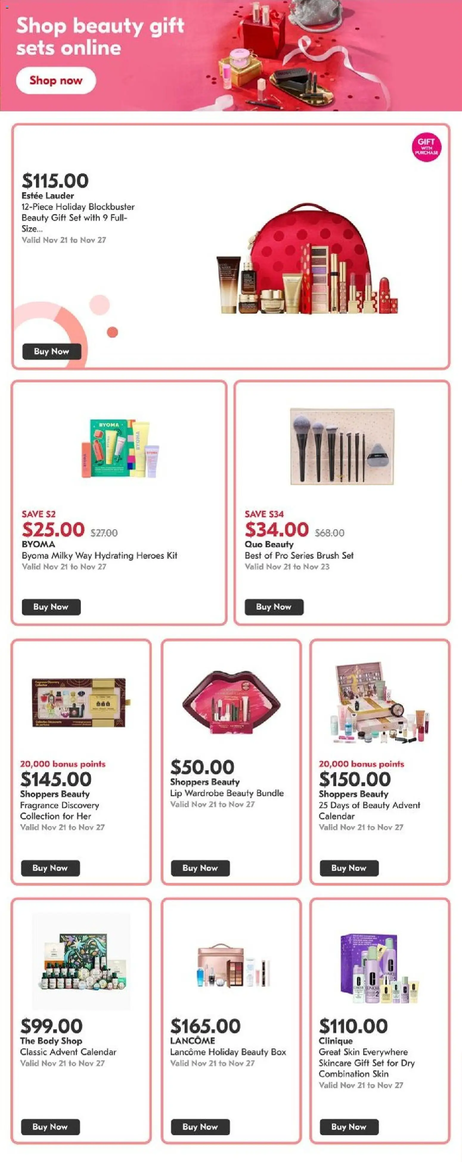 Shoppers flyer valid from 21.11.2025 | Page: 3 | Products: Fragrance, Brush, Wardrobe, Box