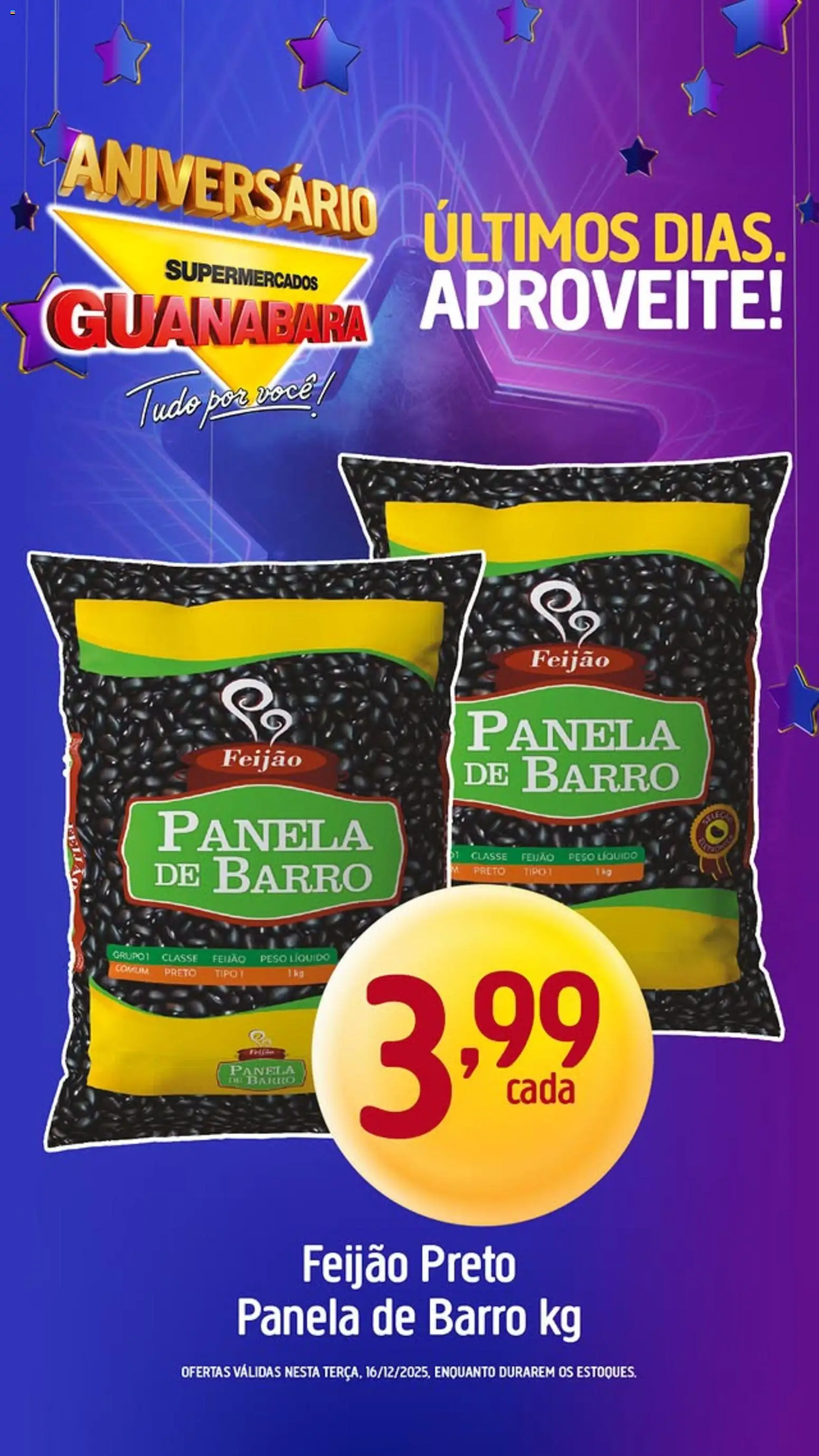 Supermercados Guanabara Folheto - válido de 16.12.2025 | Página: 4 | Produtos: Feijão, Panela