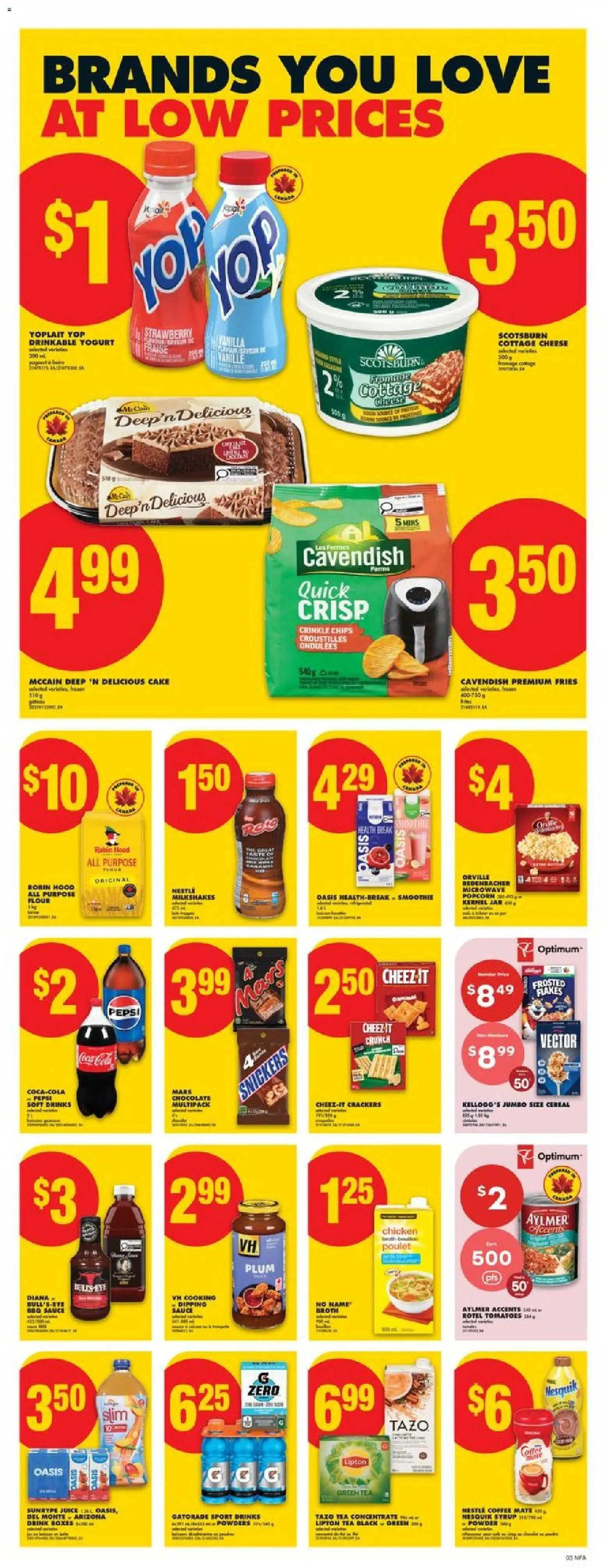 No Frills flyer valid from 05.03.2026 | Page: 3 | Products: Cottage cheese, Powder, Chicken, Tomatoes