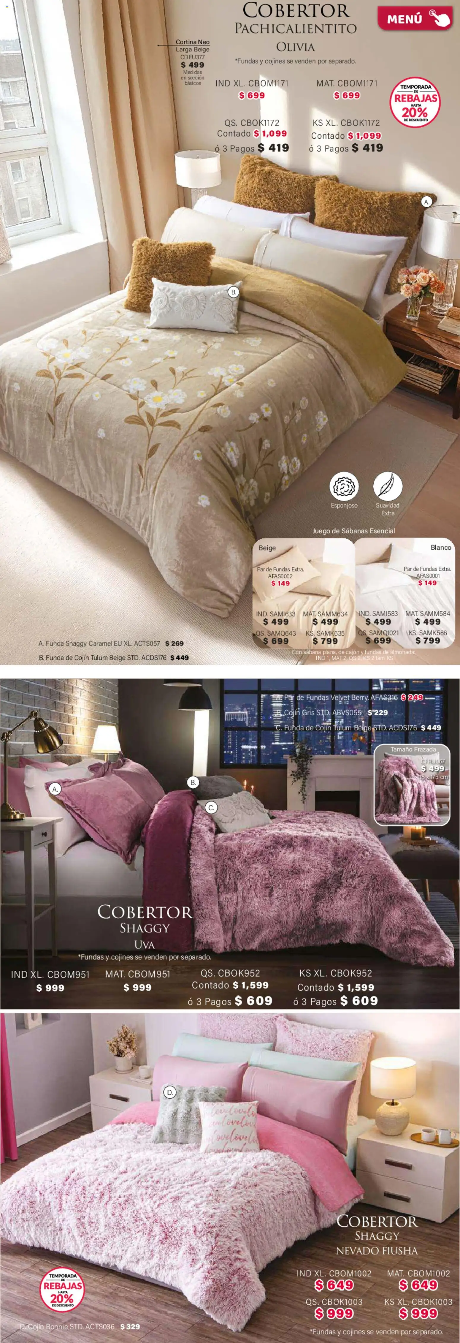 ¡El último » catálogo de Colchas Concord para Abril « está aquí! Descubre las SUPER OFERTAS. | México