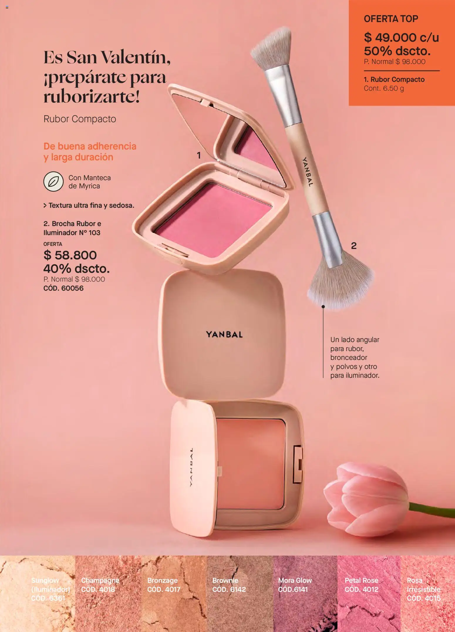 Yanbal revista - valida desde el 31.01.2026 | Página: 47 | Productos: Rubor, Top, Bronceador, Mora