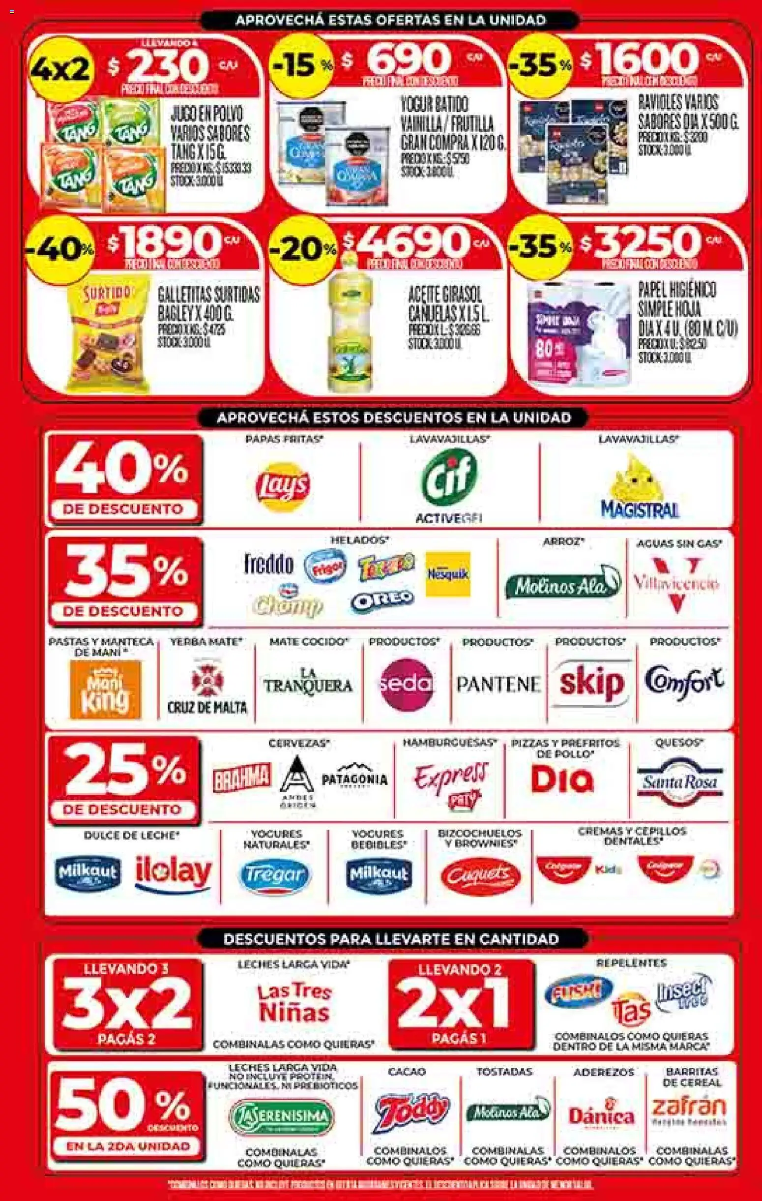 Supermercado DIA Ofertas │ válido desde el 25.02.2026 | Página: 2 | Productos: Galletitas, Frutilla, Polvo, Jugo