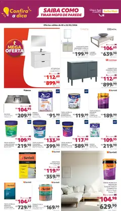 Telhanorte - Ofertas atuais - Pré-Visualização do folheto da loja Telhanorte, válido de 05.02.2026 | Página: 4 | Produtos: Bancada, Massa, Pia, Tinta