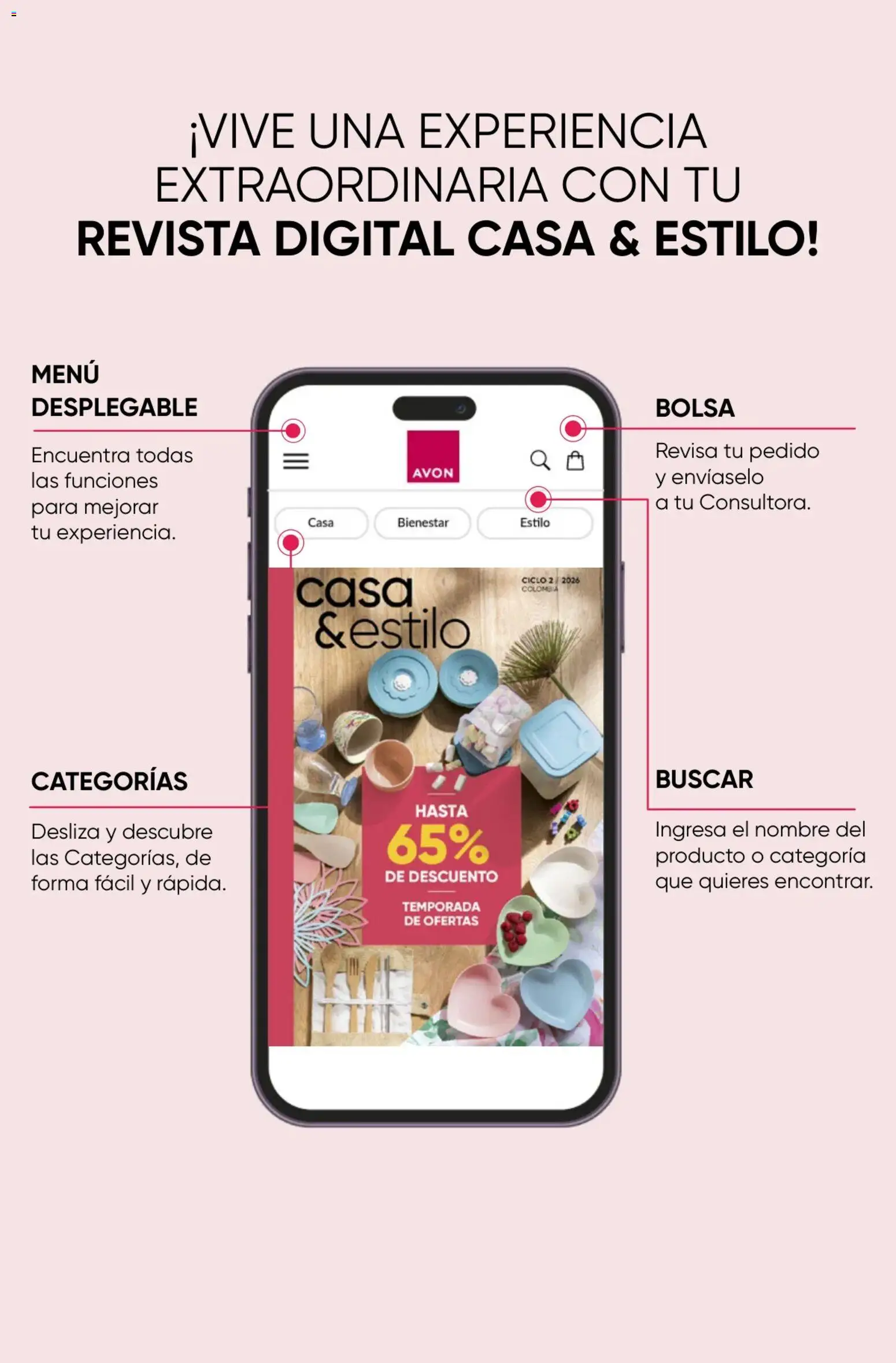 Avon revista - valida desde el 01.02.2026 | Página: 2 | Productos: Magdalena, Bolsa