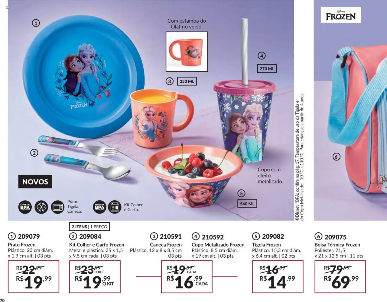 Avon Folheto - válido de 07.10.2025 | Página: 70 | Produtos: Caneca, Bolsa, Tigela